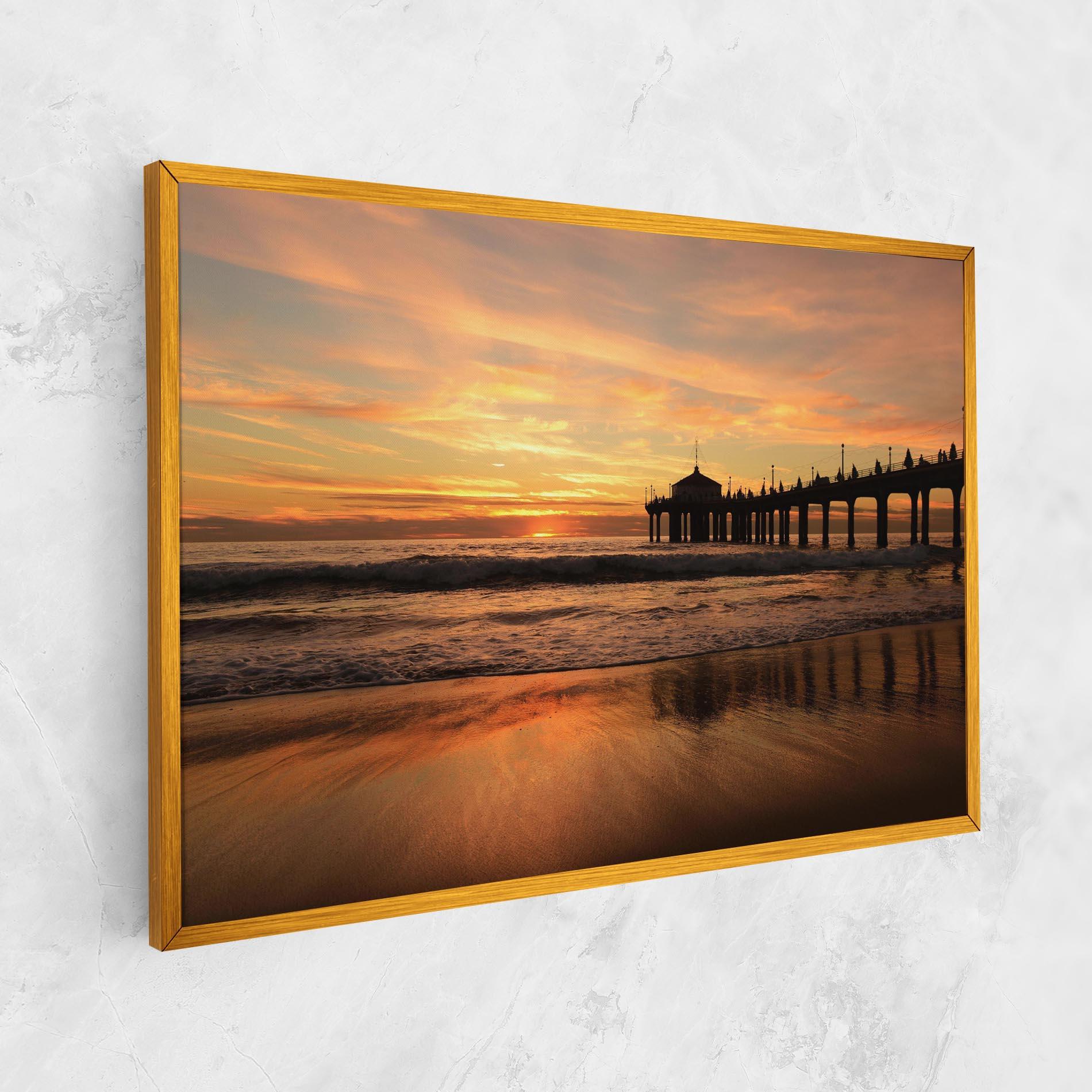Tablou Canvas Beach Sunset View mockup 1