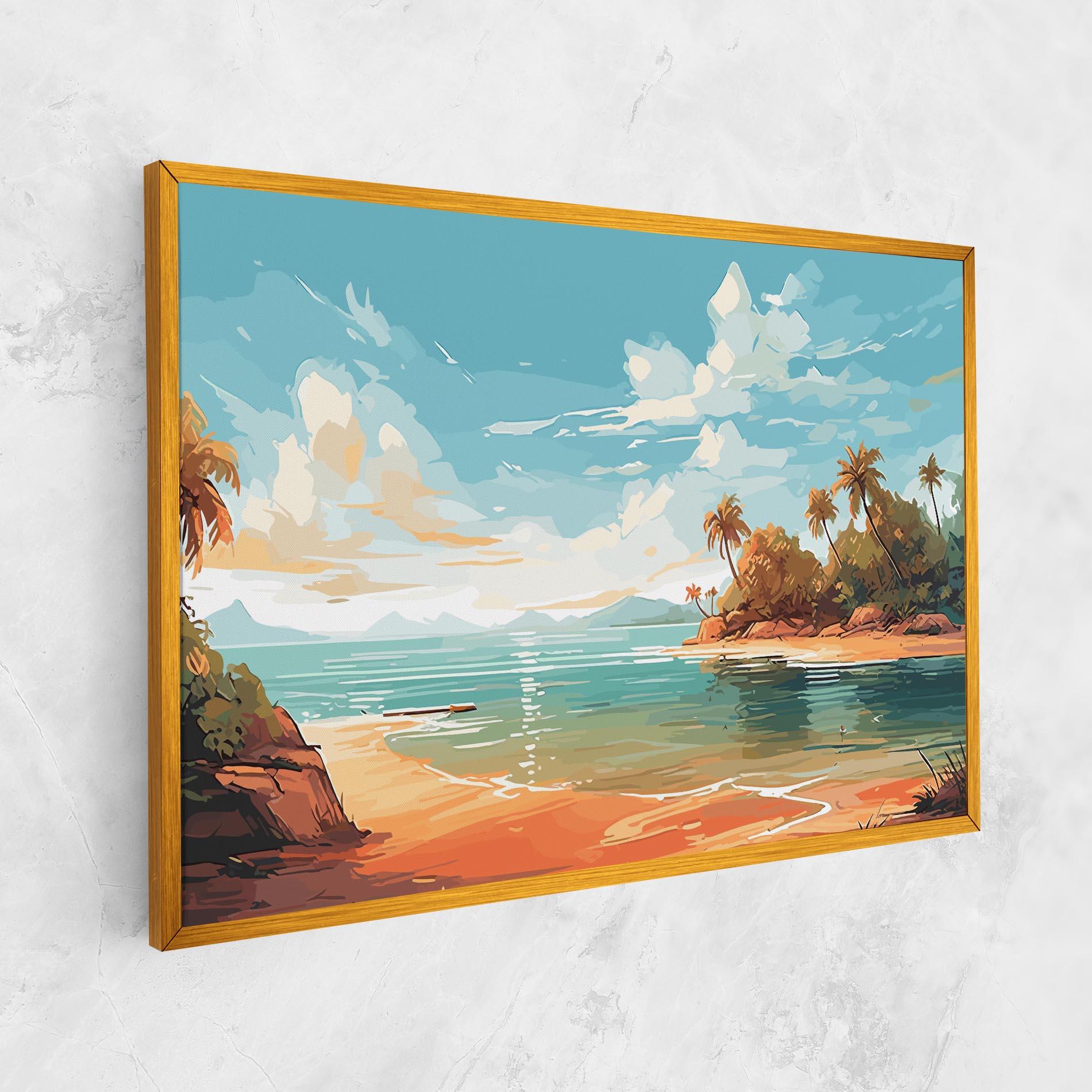 Tablou Canvas Blue Sky Beach mockup 1