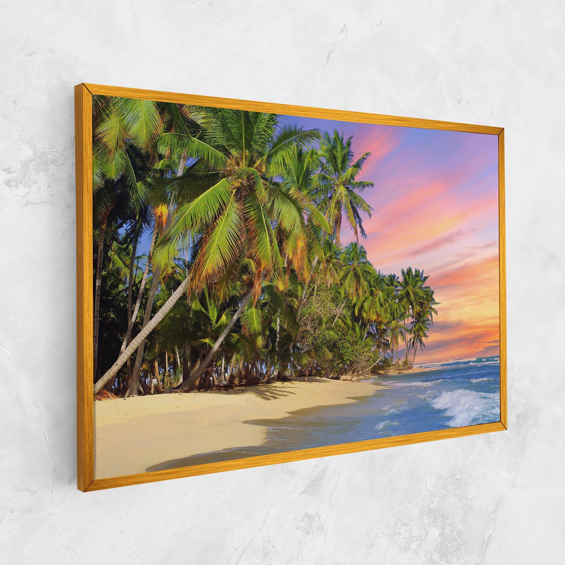 Tablou Canvas Coconut Tree Sunset mockup 1