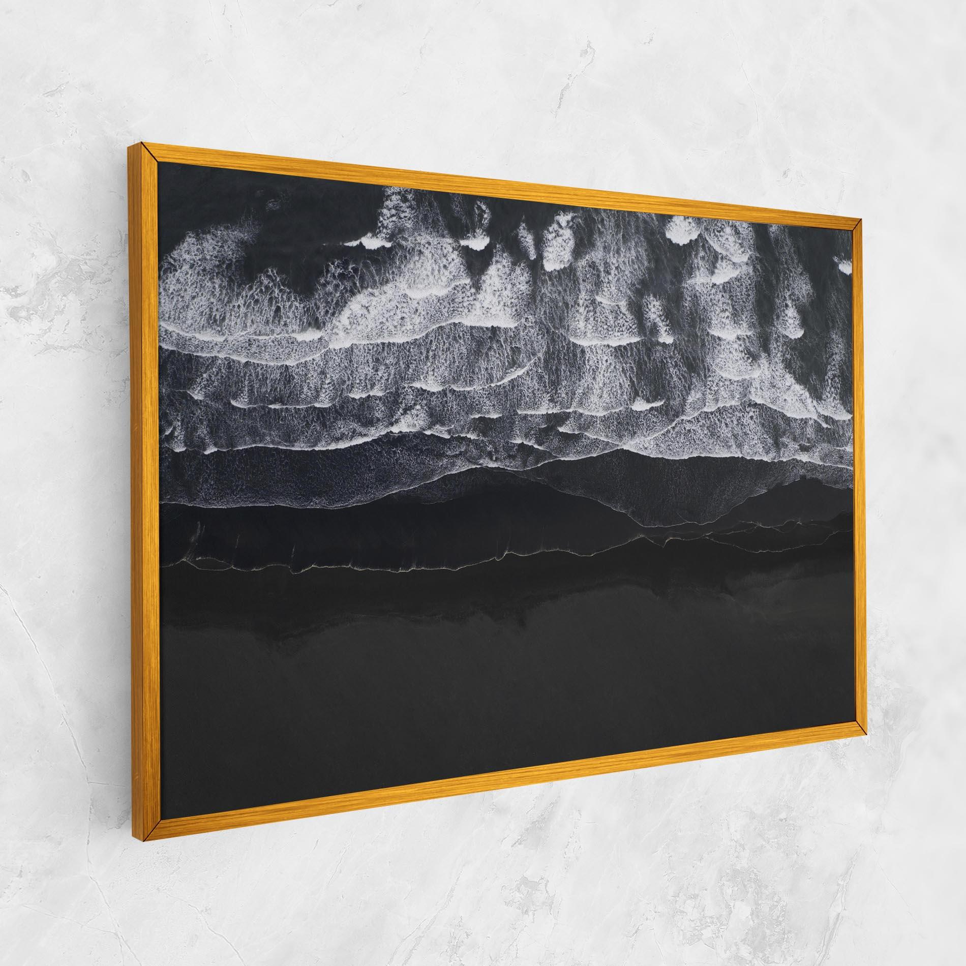 Tablou Canvas Grey Waves Beach mockup 1