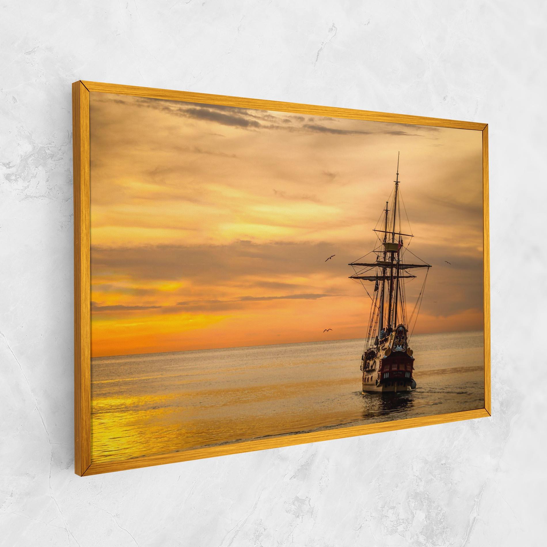 Tablou Canvas Sunset Over The Sea mockup 1