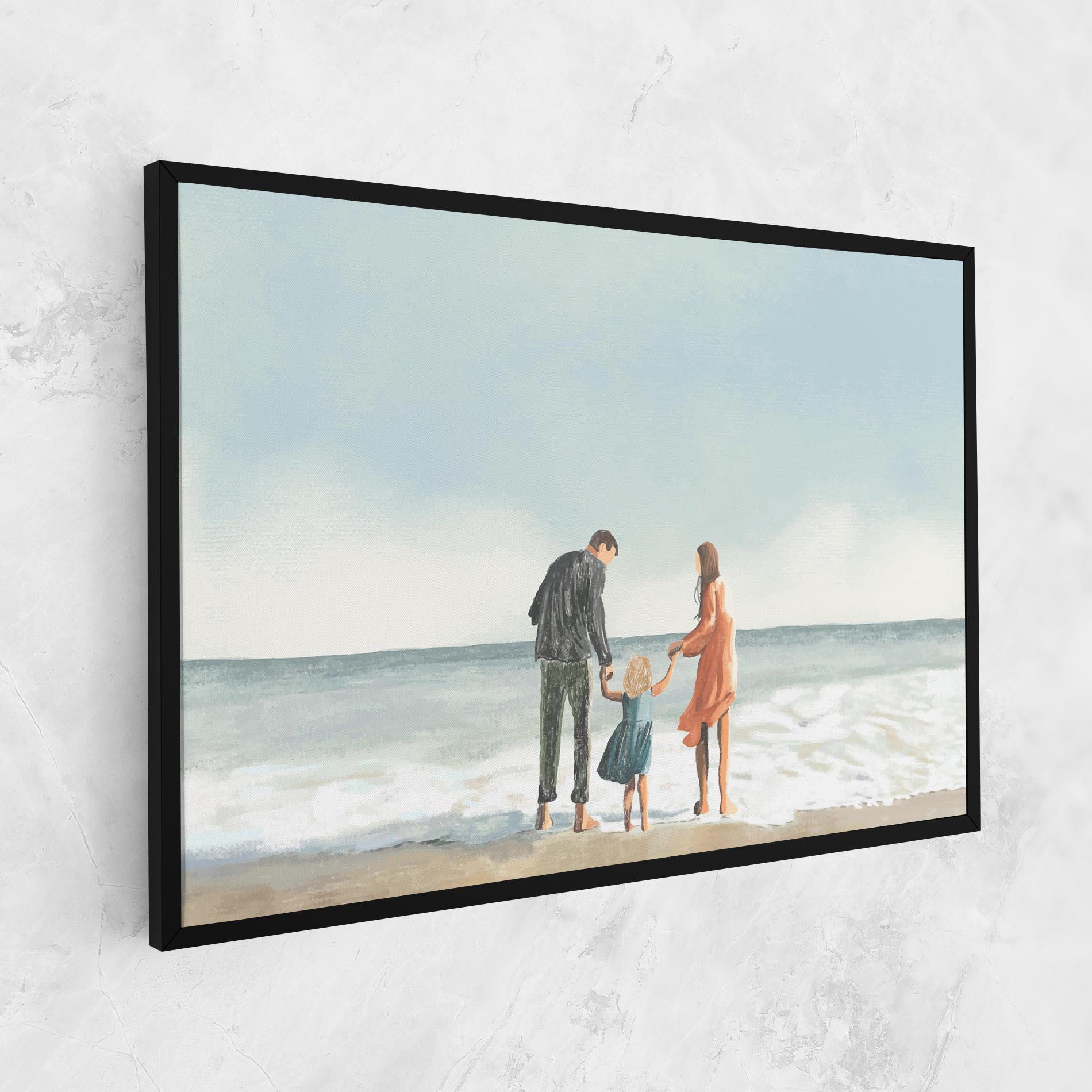 Tablou Canvas Beach Family mockup 1
