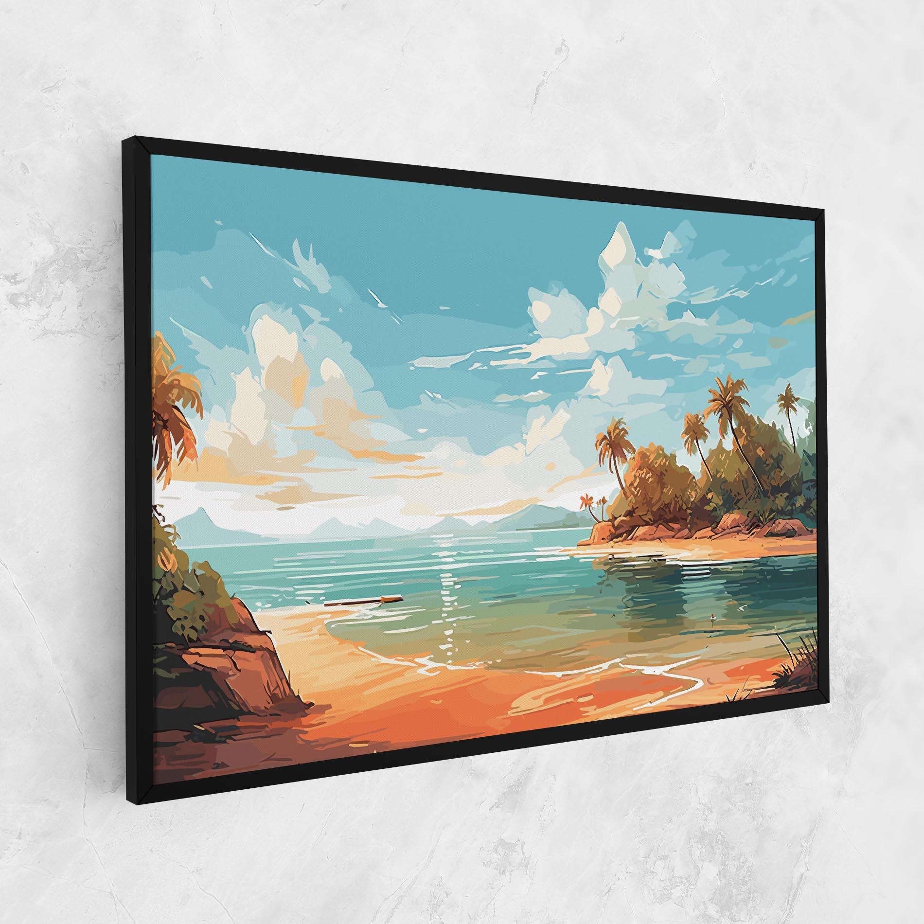 Tablou Canvas Blue Sky Beach mockup 1