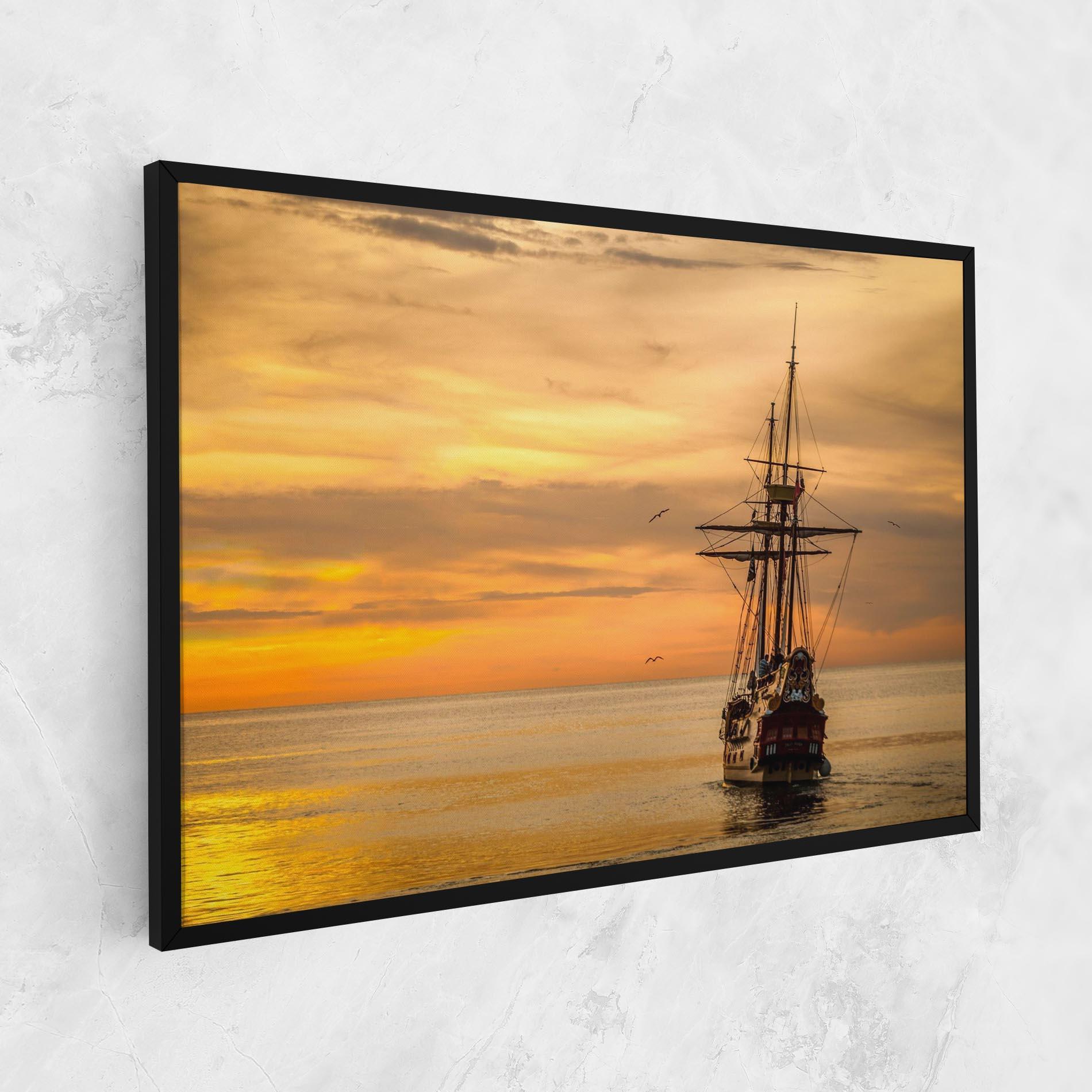 Tablou Canvas Sunset Over The Sea mockup 1