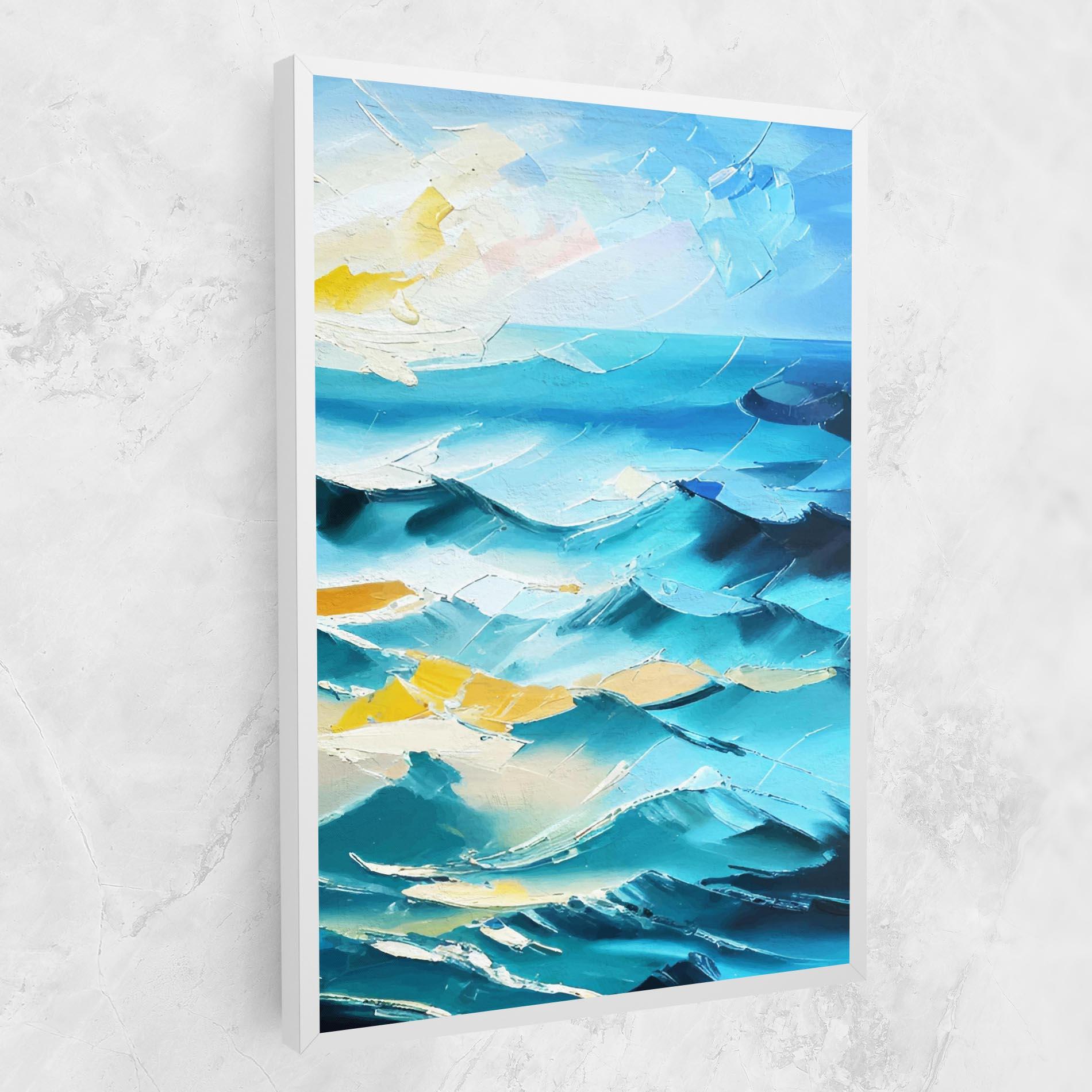 Tablou Canvas Blue Ocean Painting mockup 1