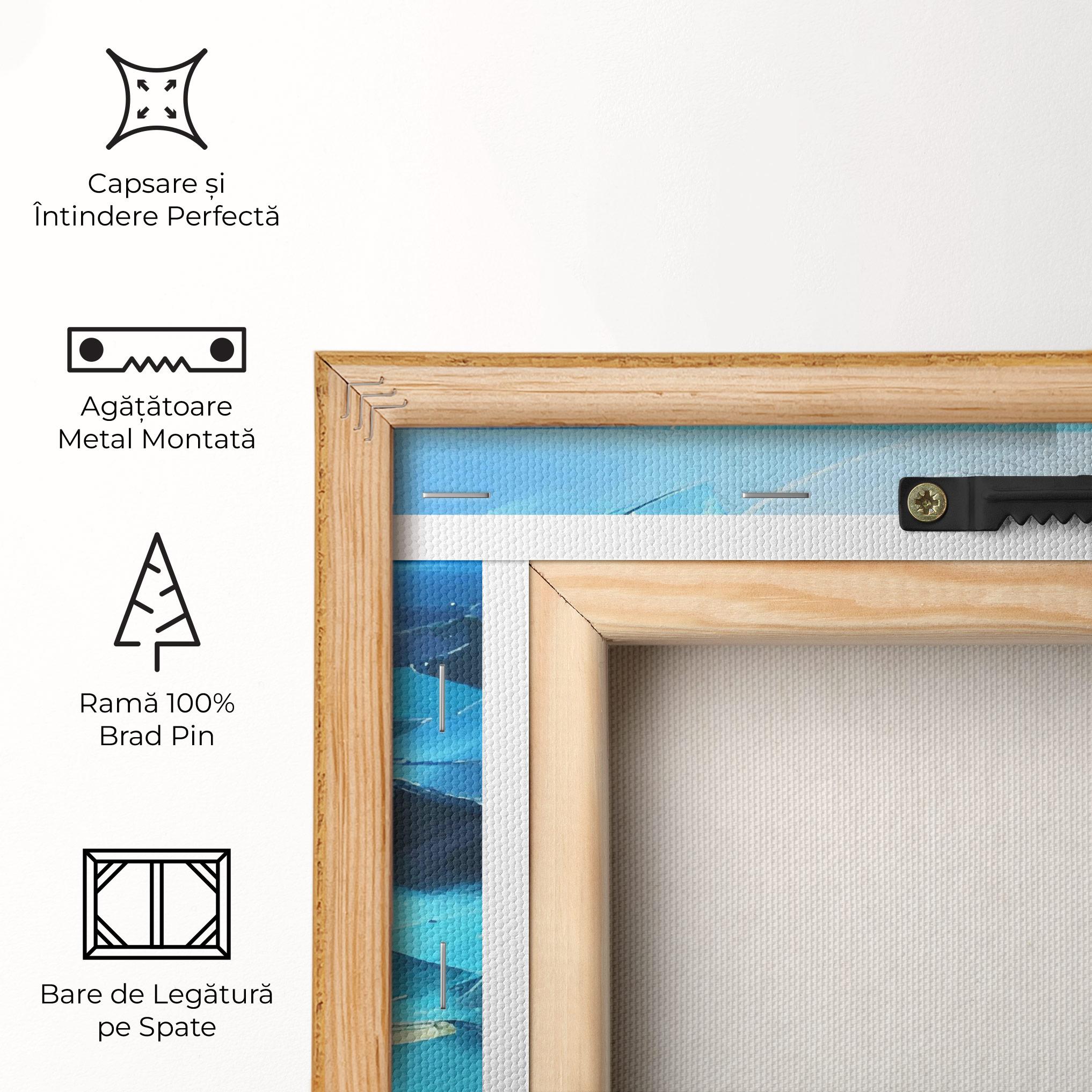 Tablou Canvas Blue Ocean Painting mockup 5