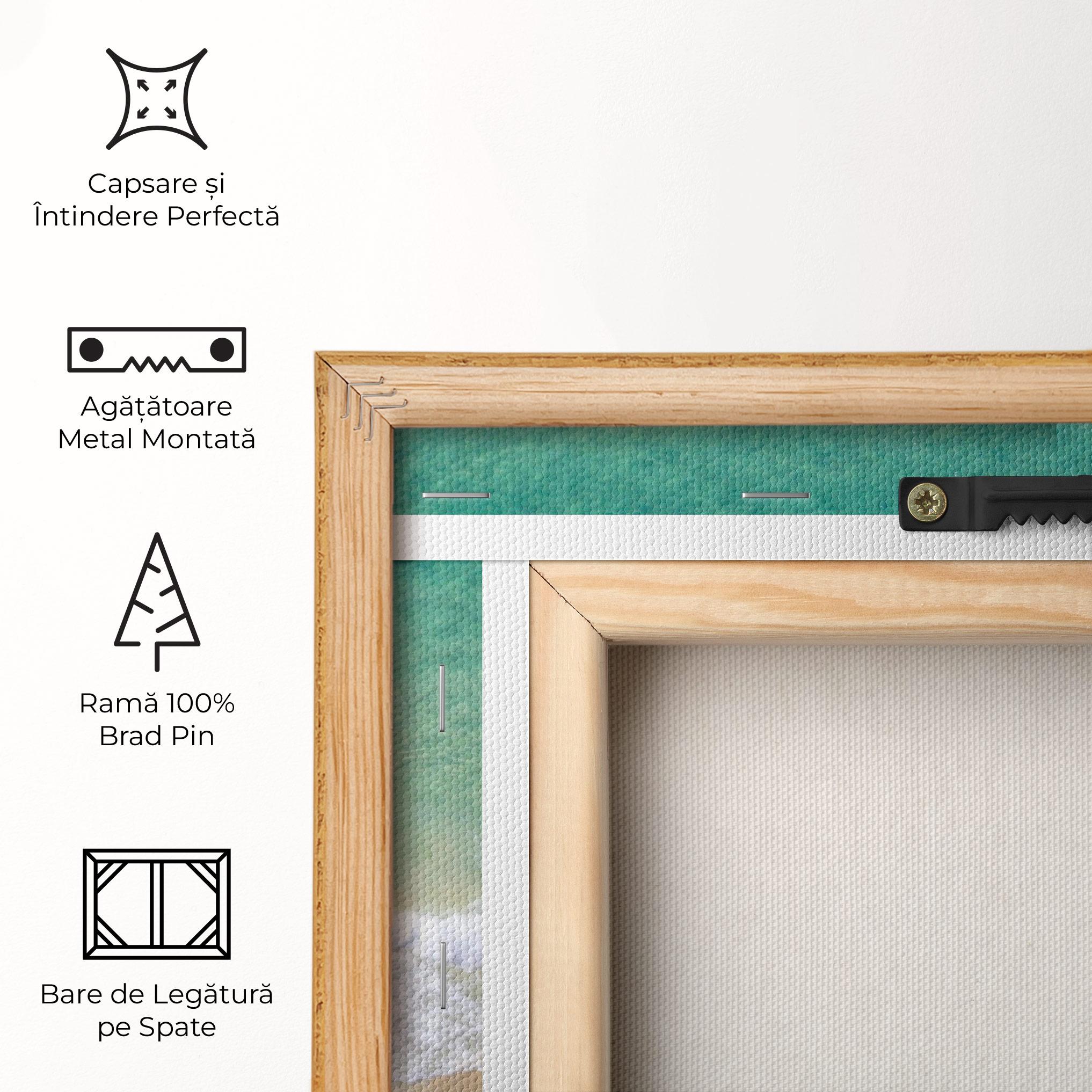 Tablou Canvas Blue Waves Beach mockup 5