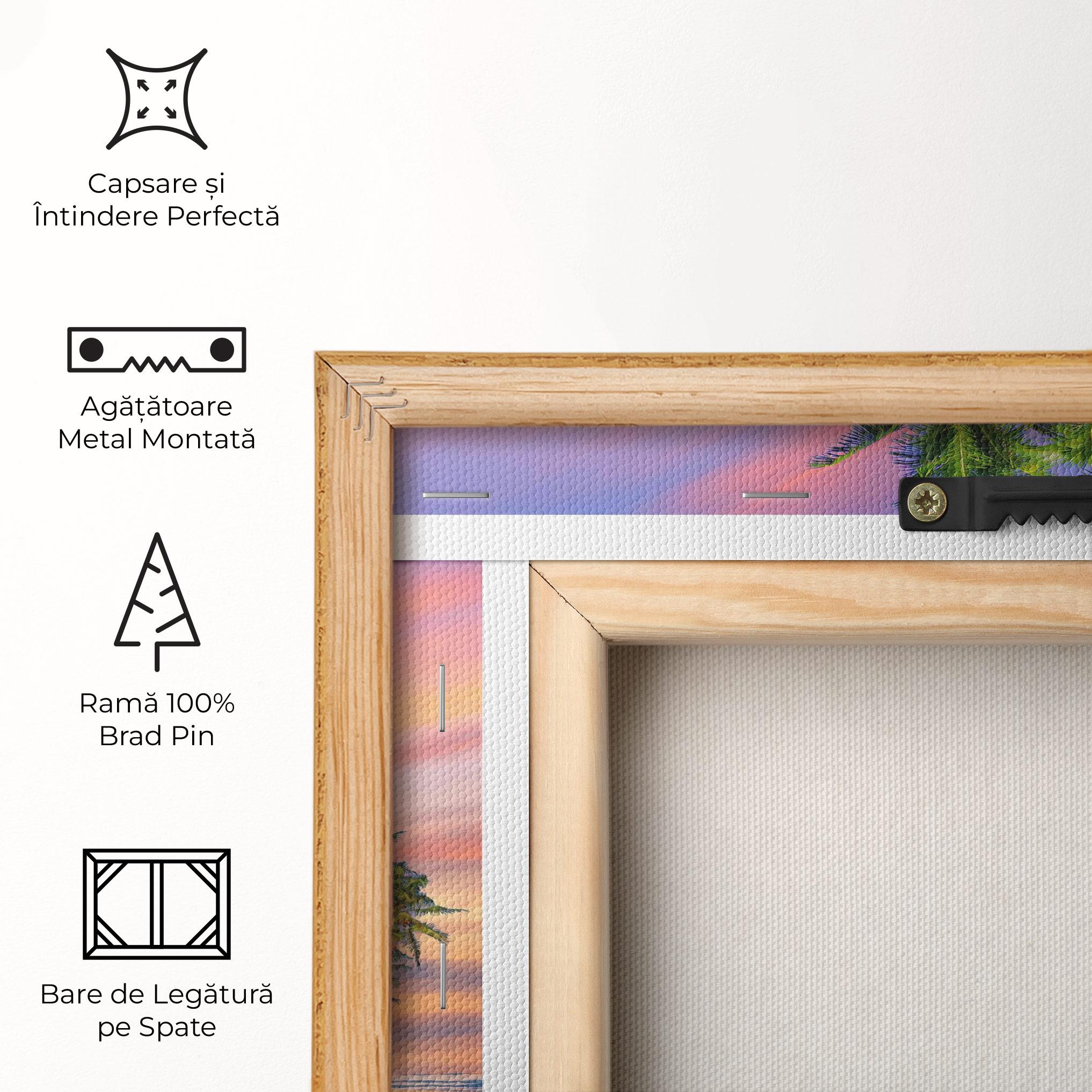 Tablou Canvas Coconut Tree Sunset mockup 5