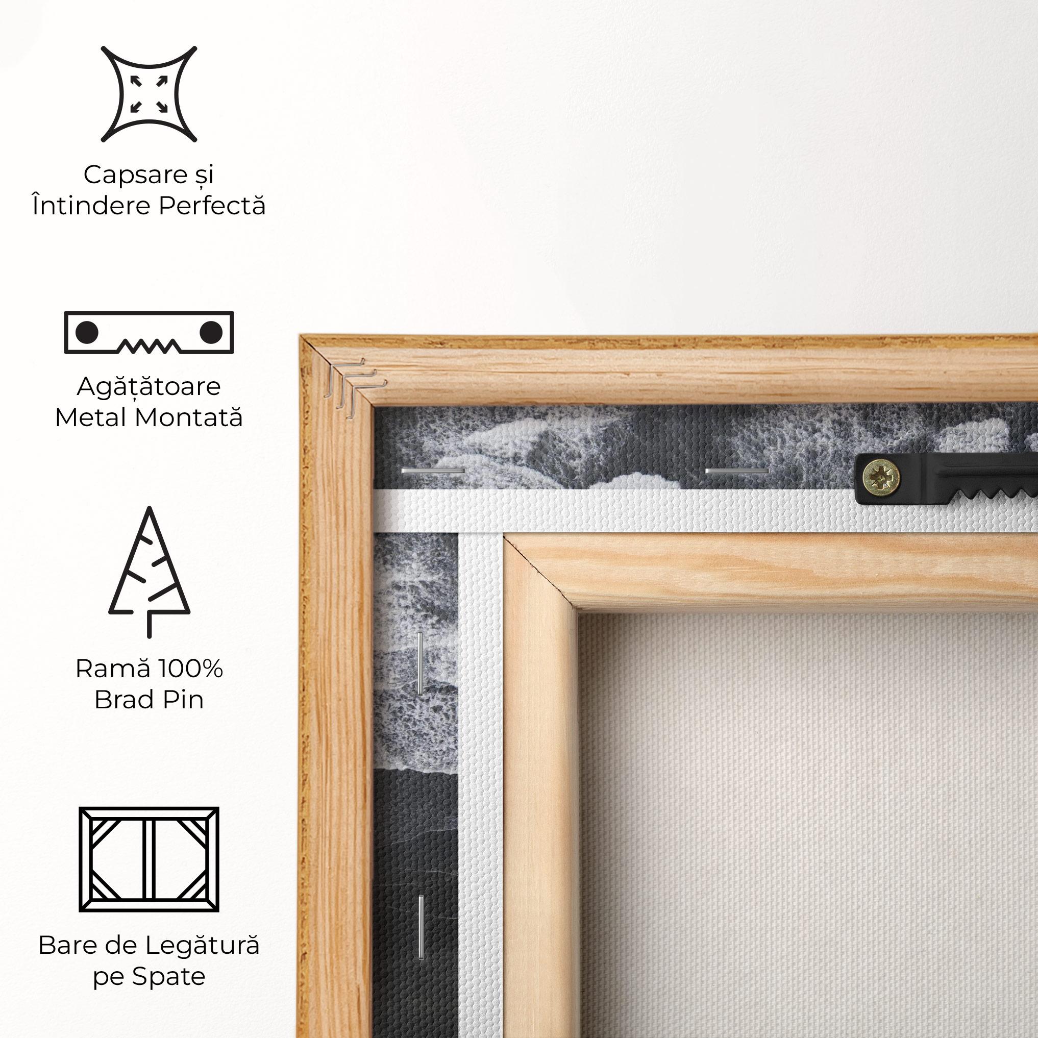 Tablou Canvas Grey Waves Beach mockup 5