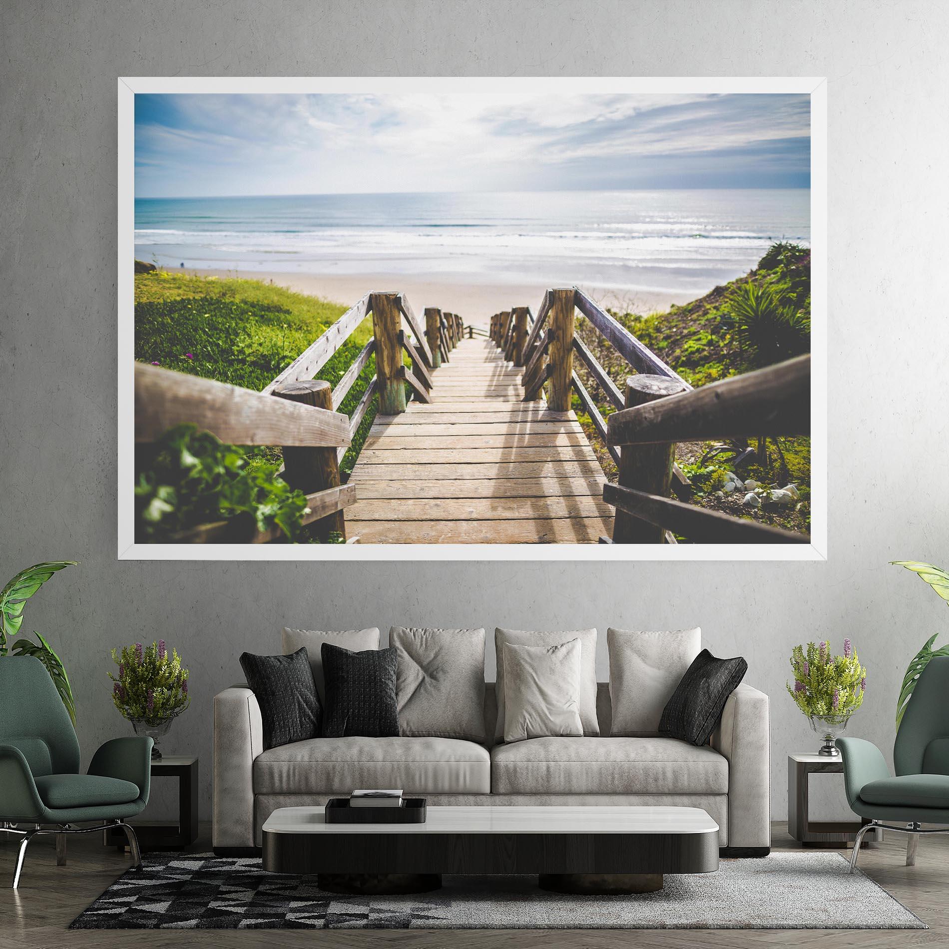 Tablou Canvas Beach Road mockup 7