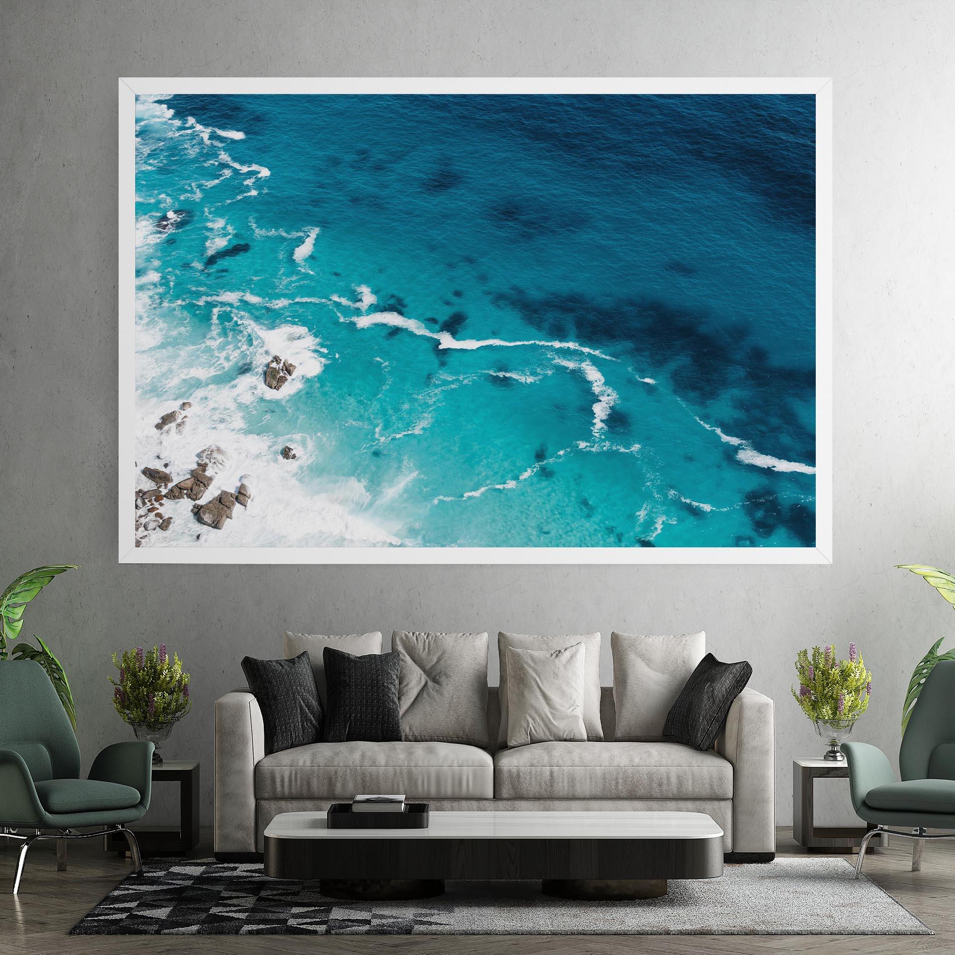 Tablou Canvas Blue Water Beach mockup 7