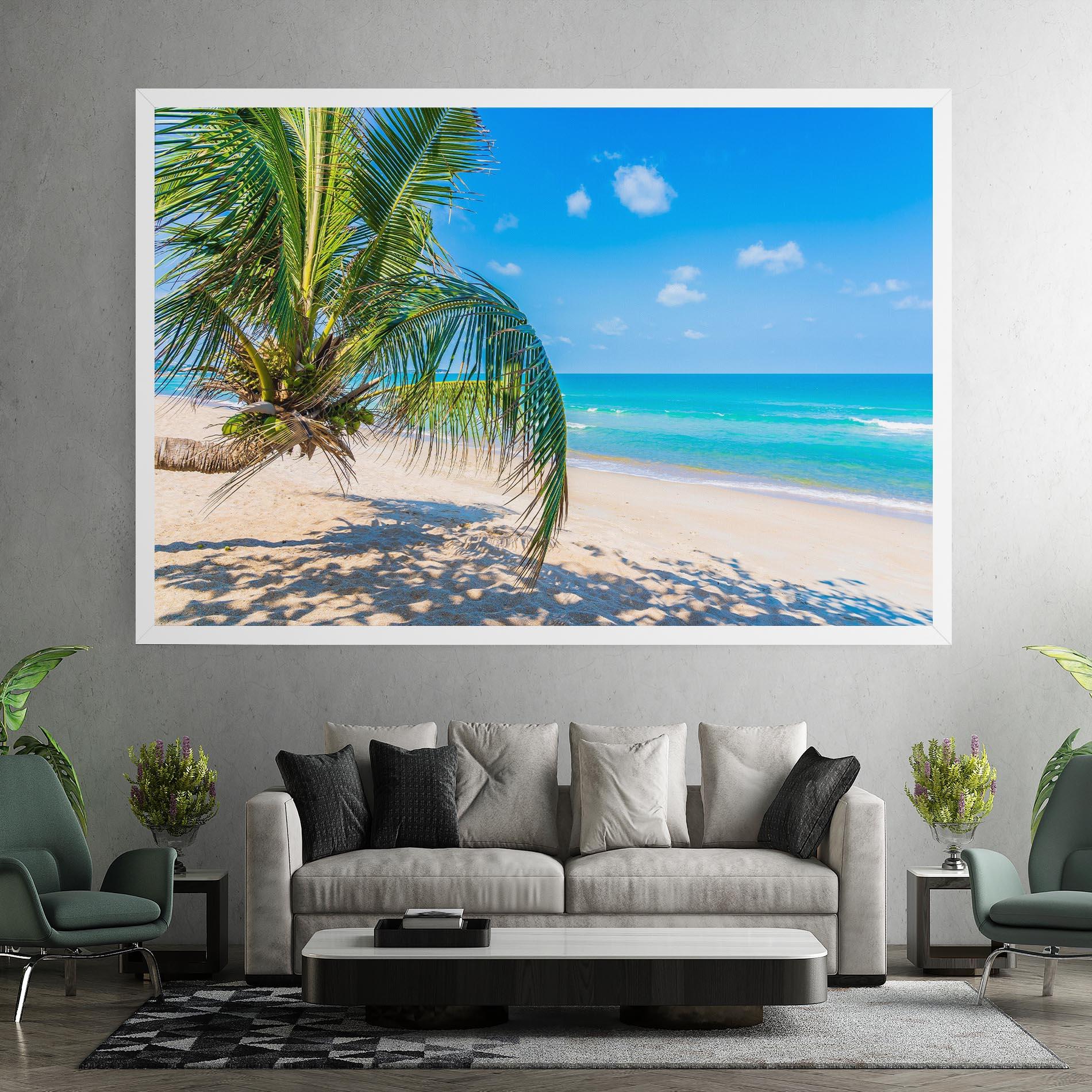 Tablou Canvas Tropical Beach View mockup 7