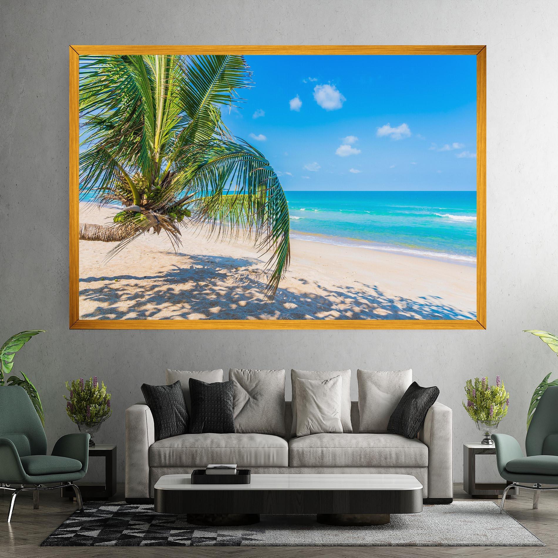 Tablou Canvas Tropical Beach View mockup 7