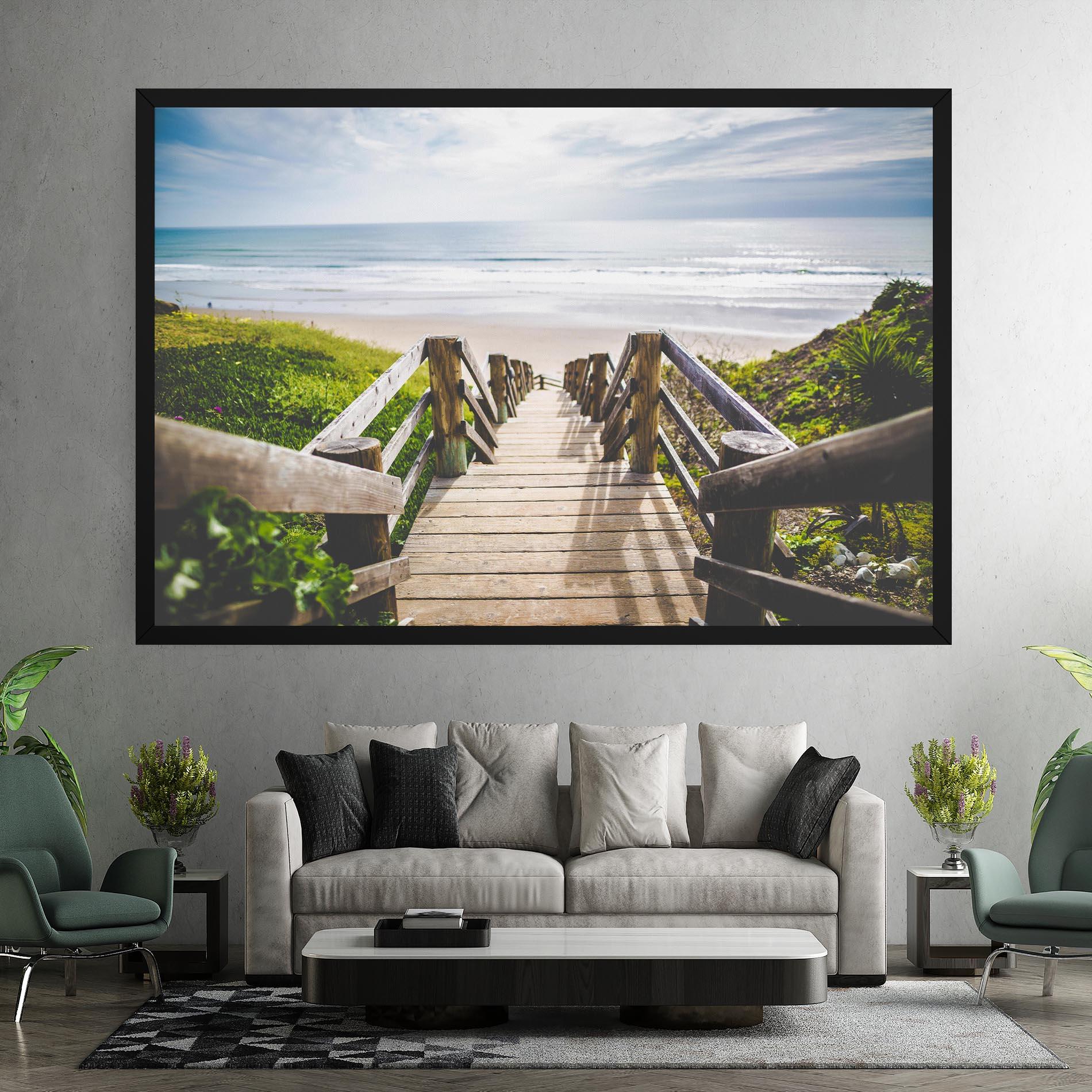 Tablou Canvas Beach Road mockup 7