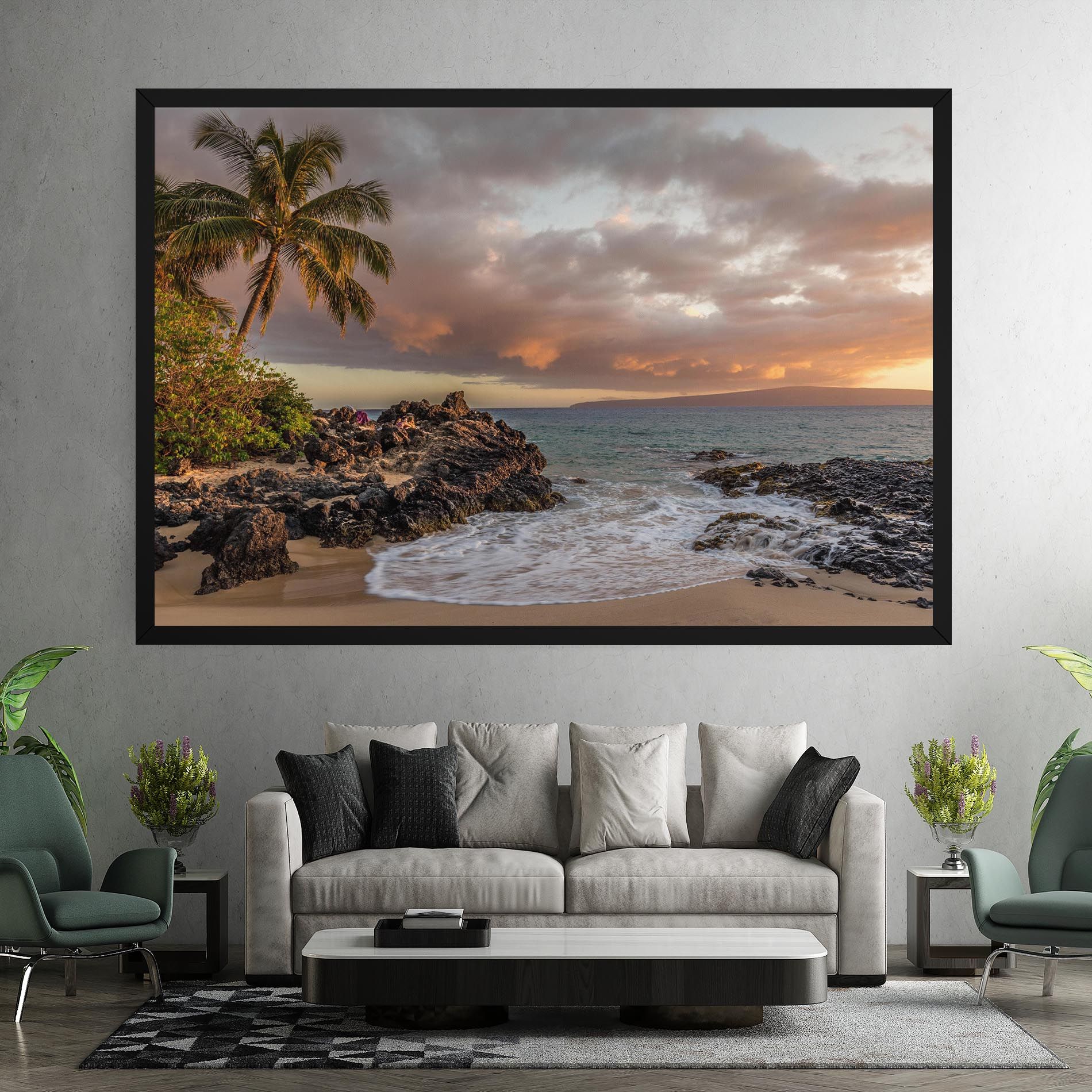 Beautiful Beach Landscape mockup 7