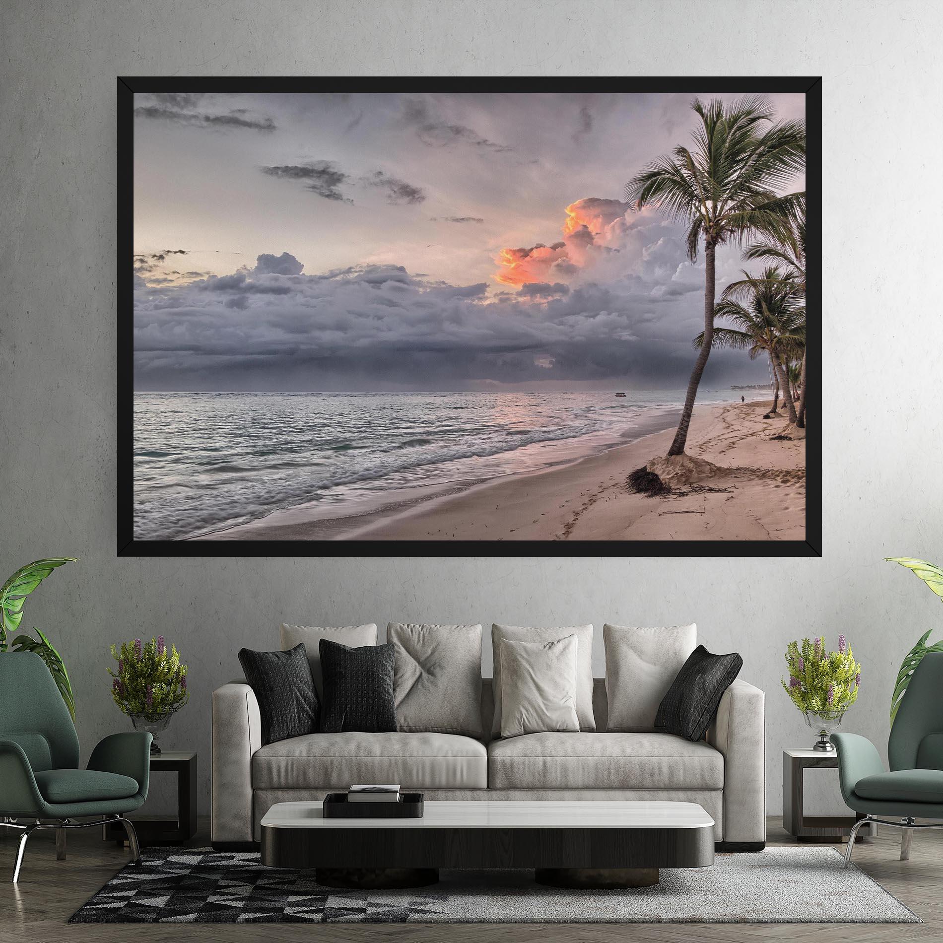 Tablou Canvas Cloudy Beach mockup 7