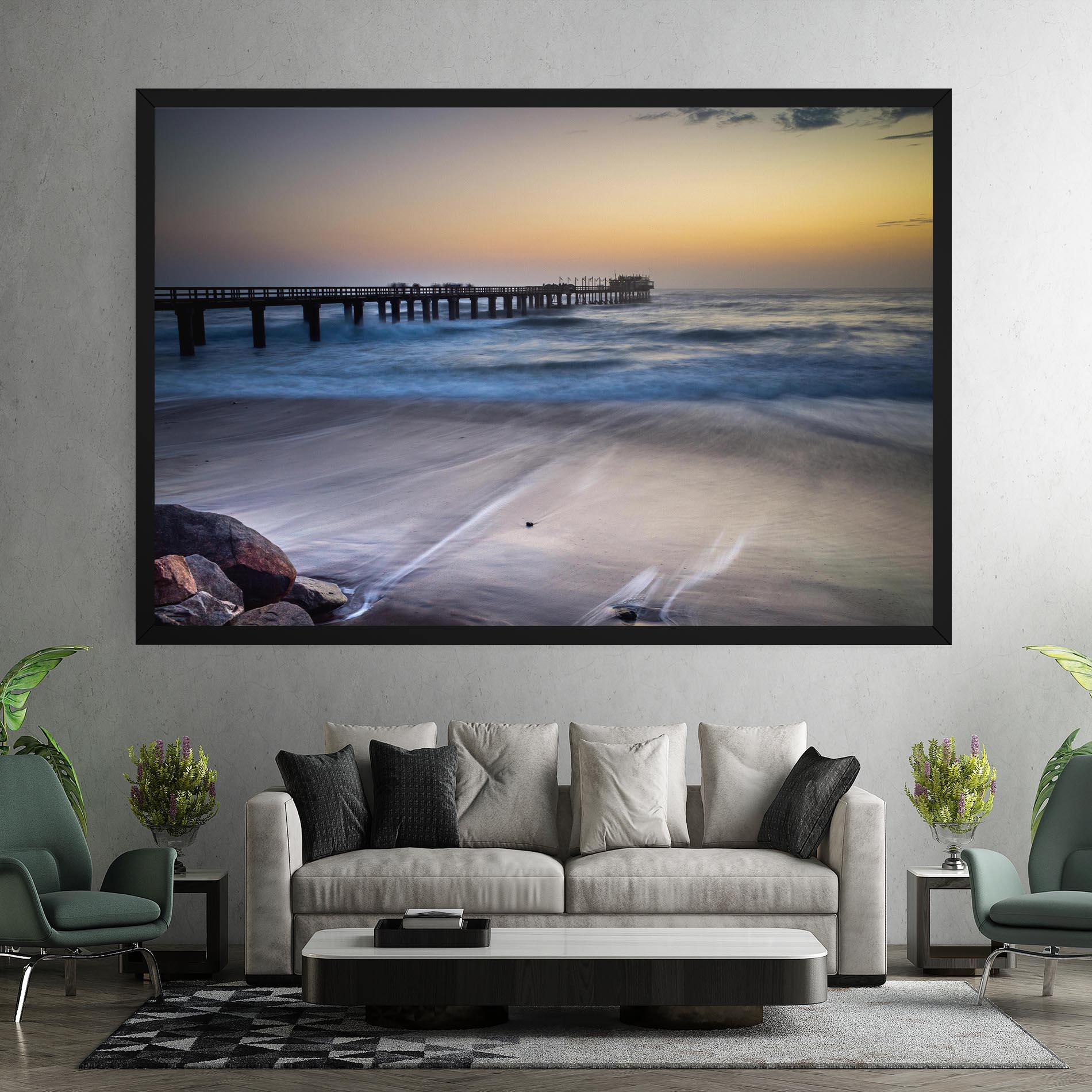 Tablou Canvas Empty Pretty Beach mockup 7