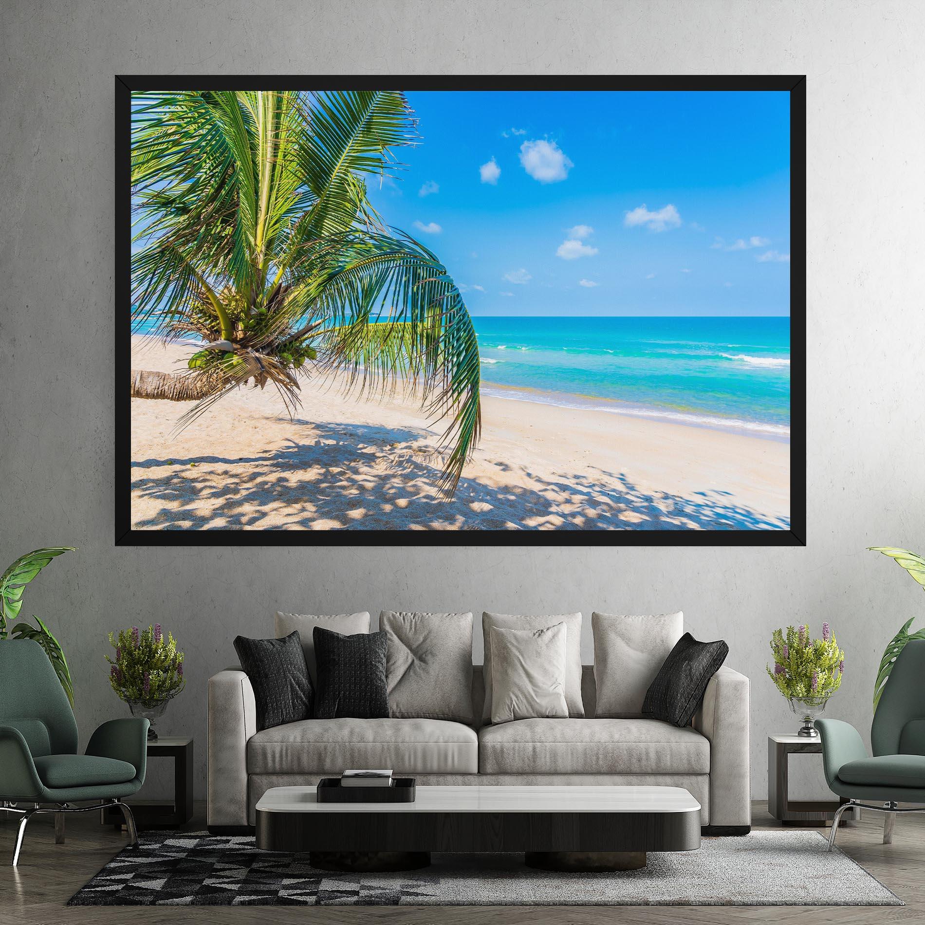 Tablou Canvas Tropical Beach View mockup 7