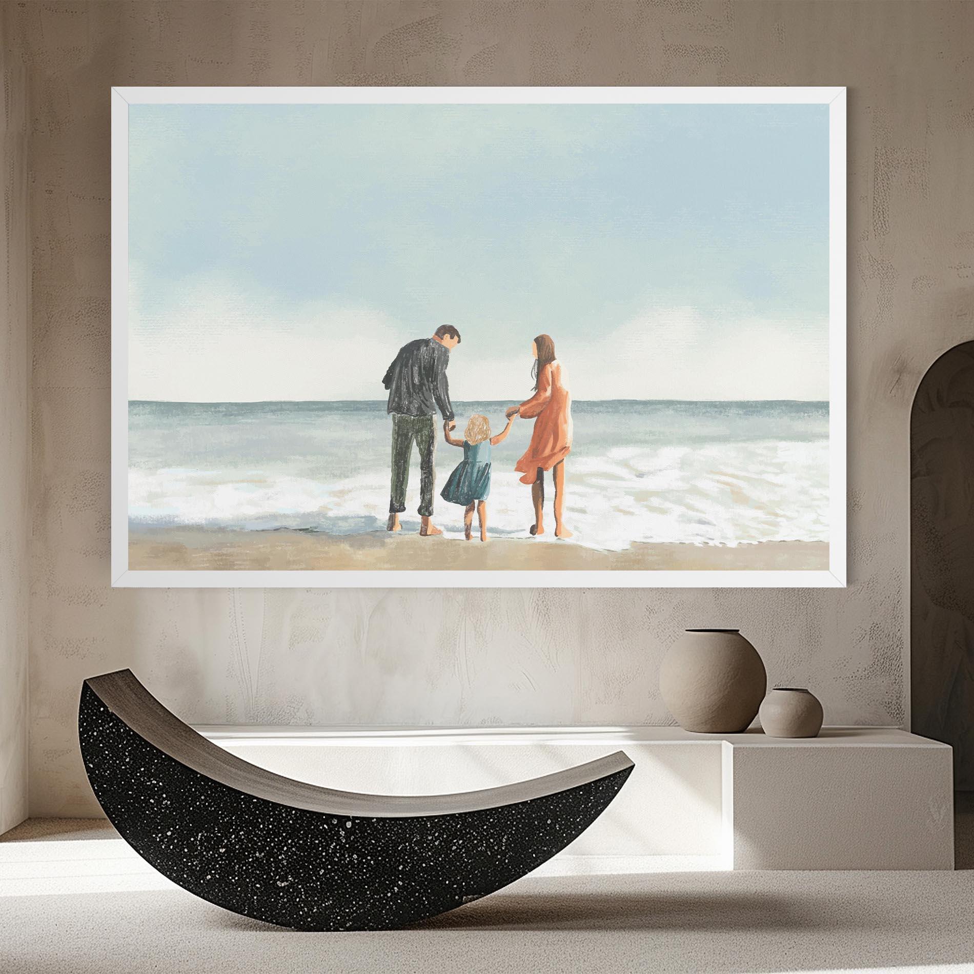Tablou Canvas Beach Family mockup 8
