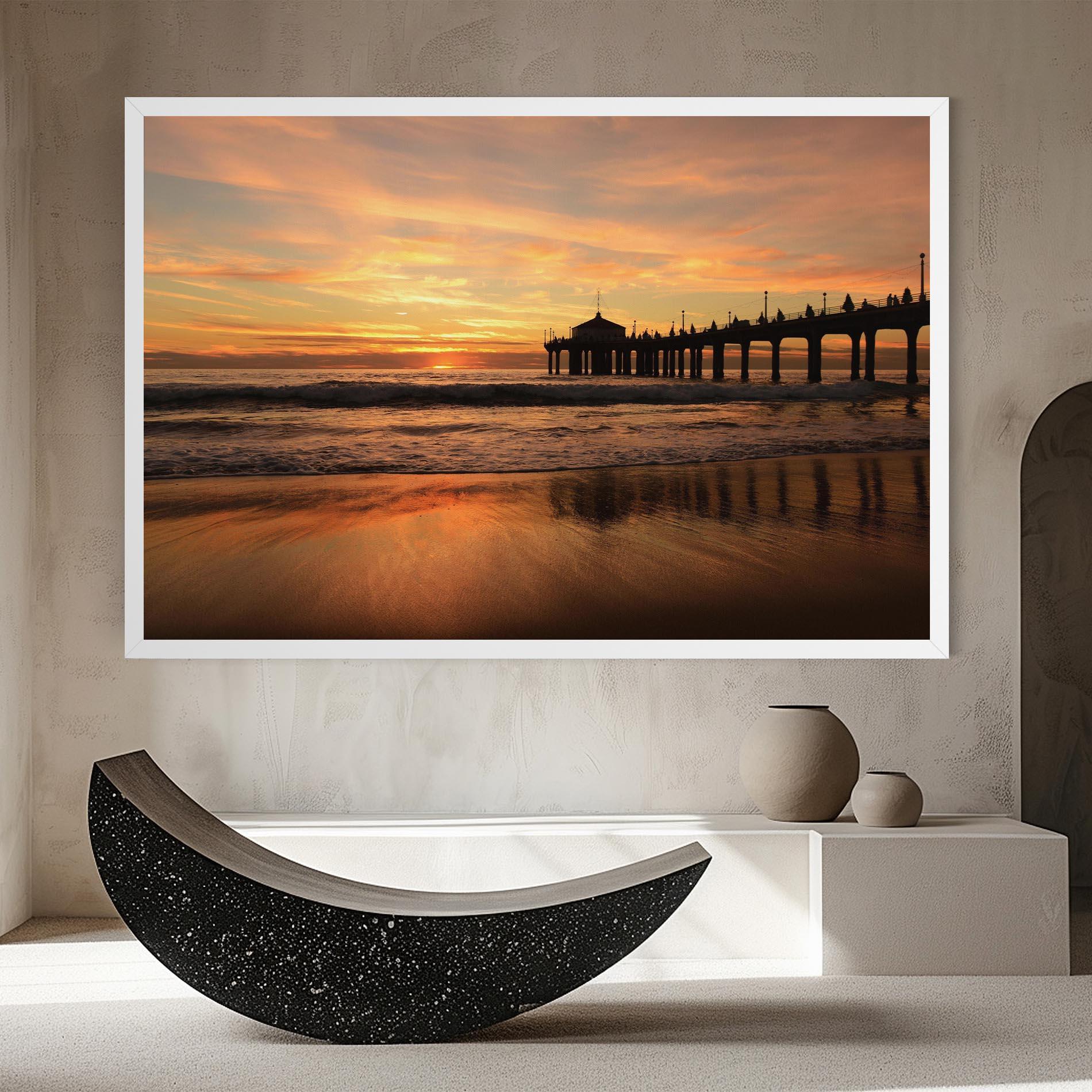 Tablou Canvas Beach Sunset View mockup 8