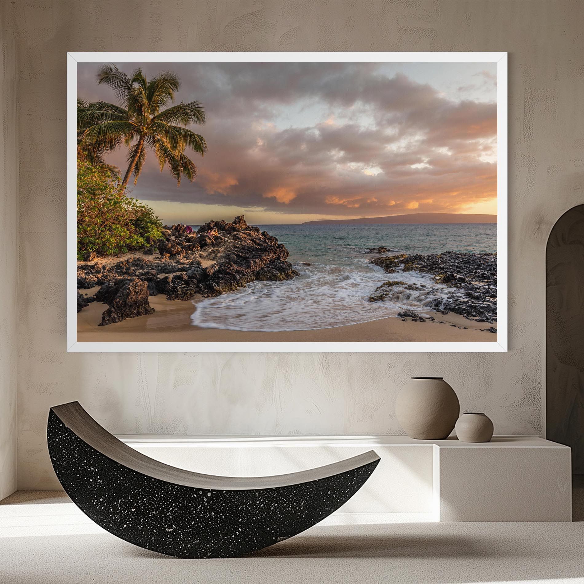 Beautiful Beach Landscape mockup 8