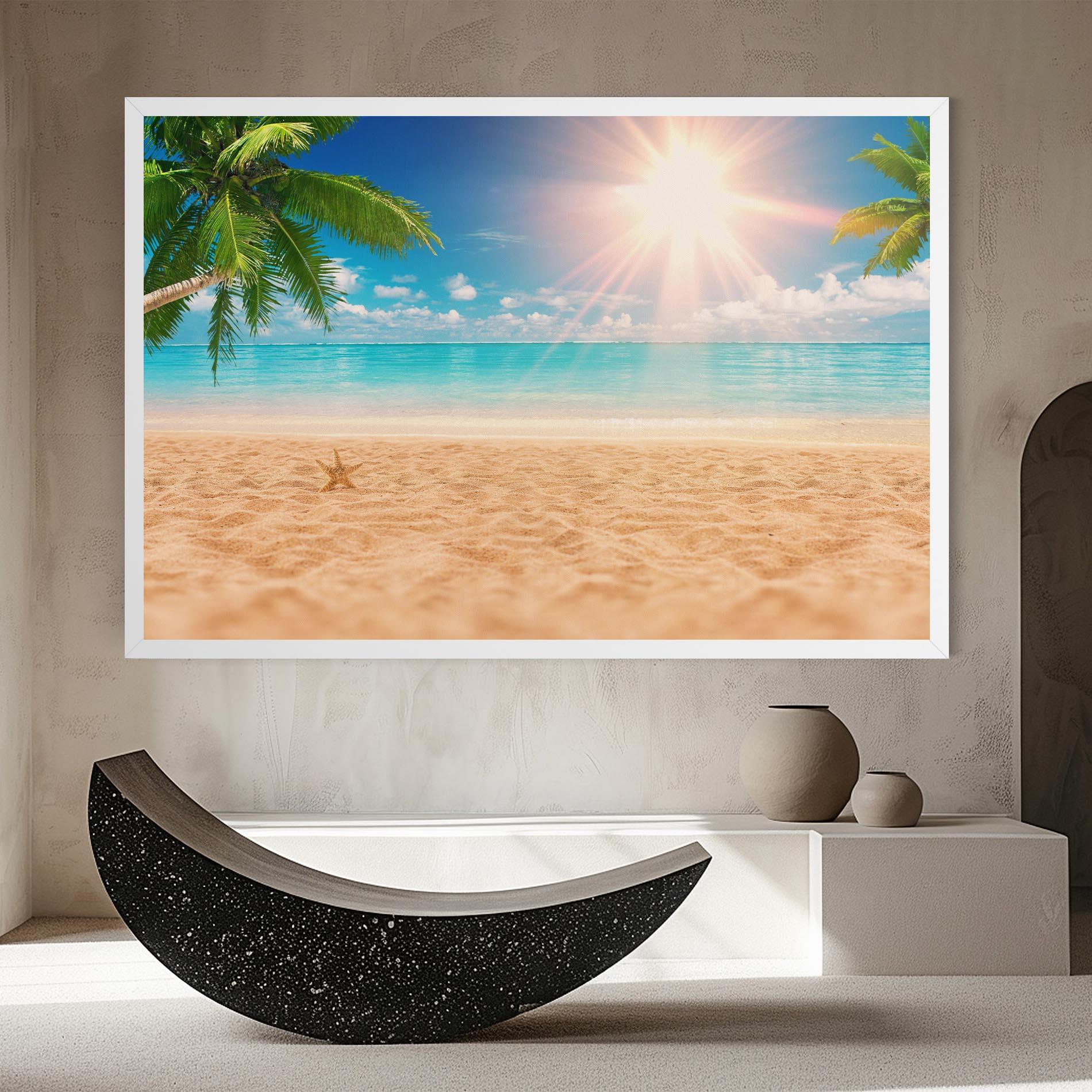 Tablou Canvas Exotic Beach Ocean mockup 8