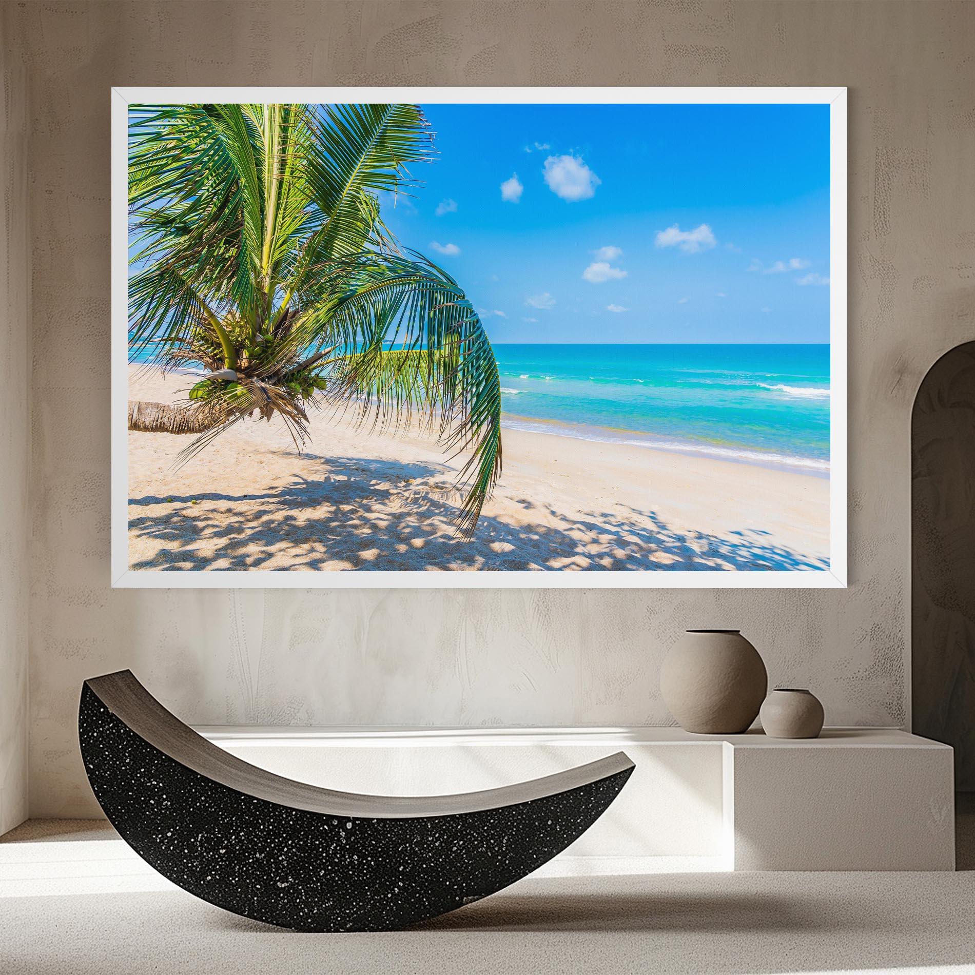 Tablou Canvas Tropical Beach View mockup 8
