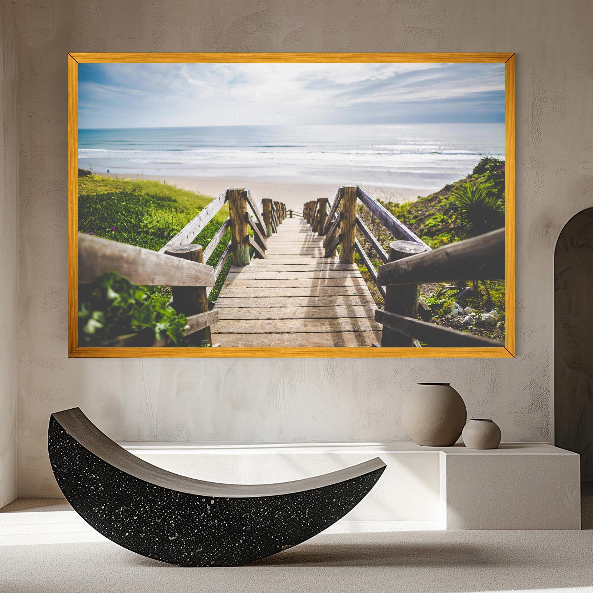 Tablou Canvas Beach Road mockup 8