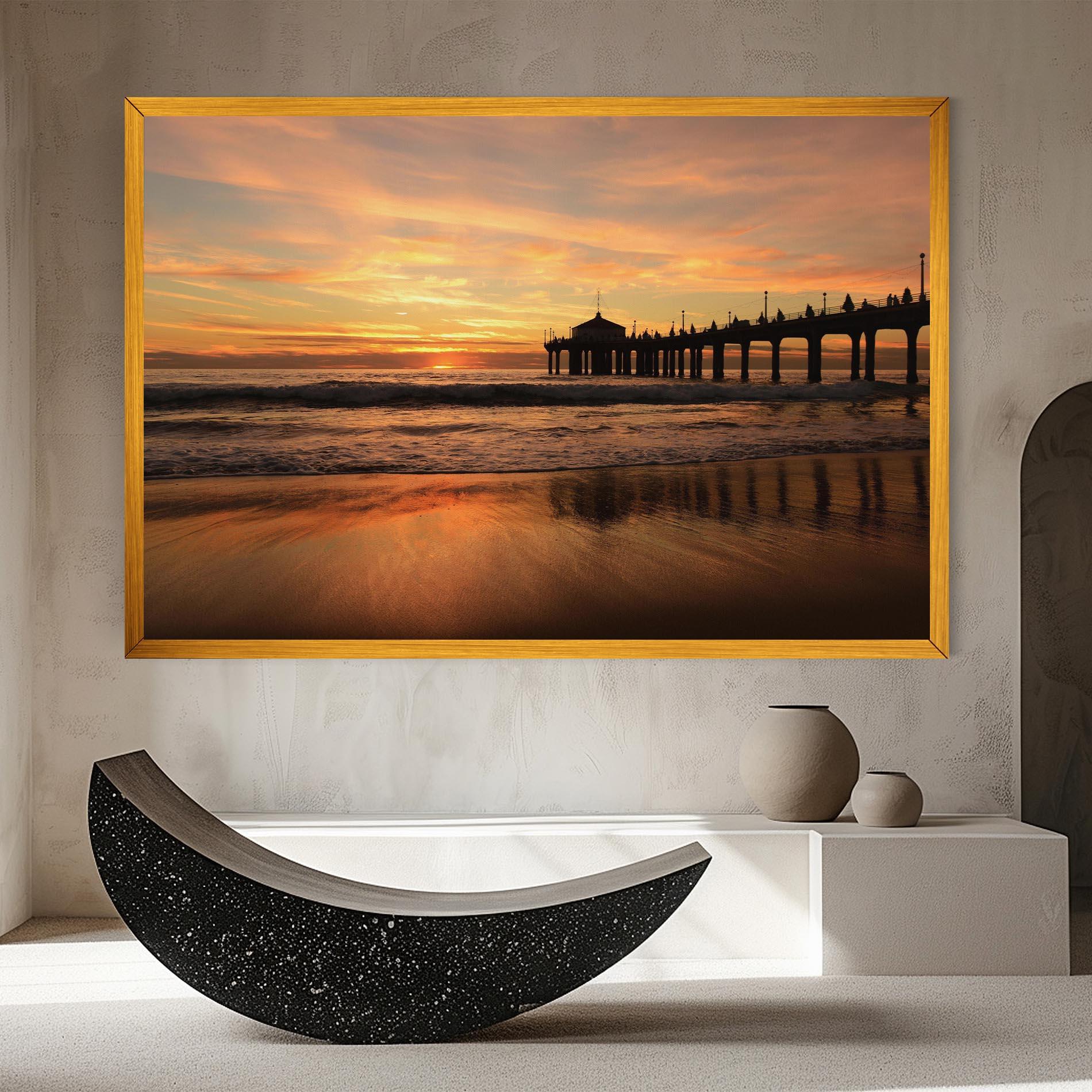 Tablou Canvas Beach Sunset View mockup 8