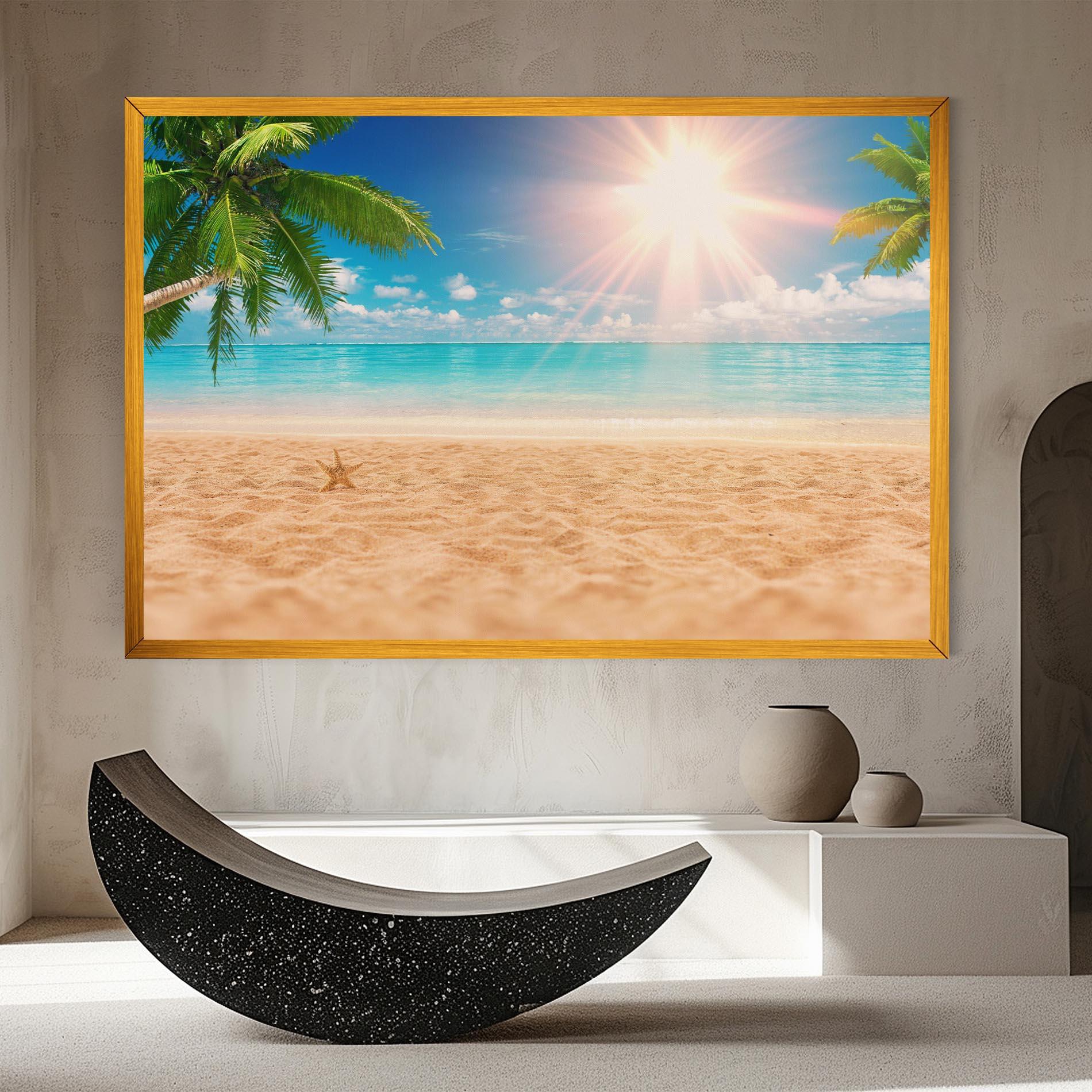 Tablou Canvas Exotic Beach Ocean mockup 8