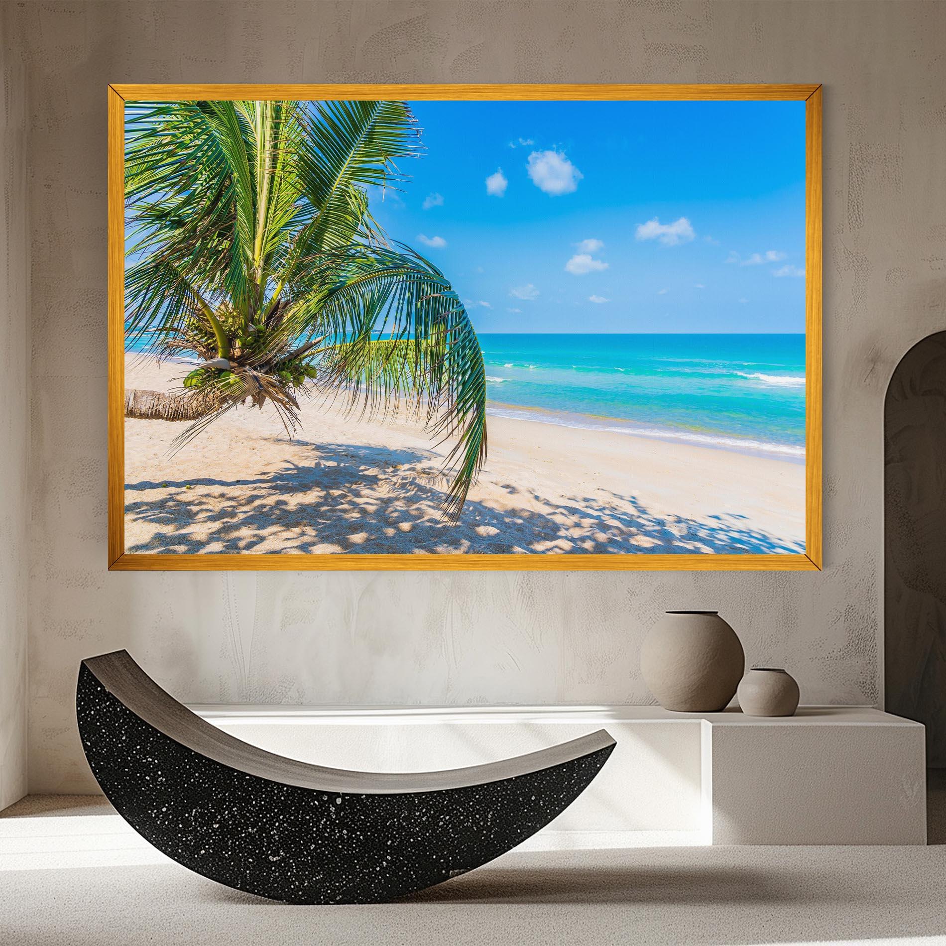 Tablou Canvas Tropical Beach View mockup 8