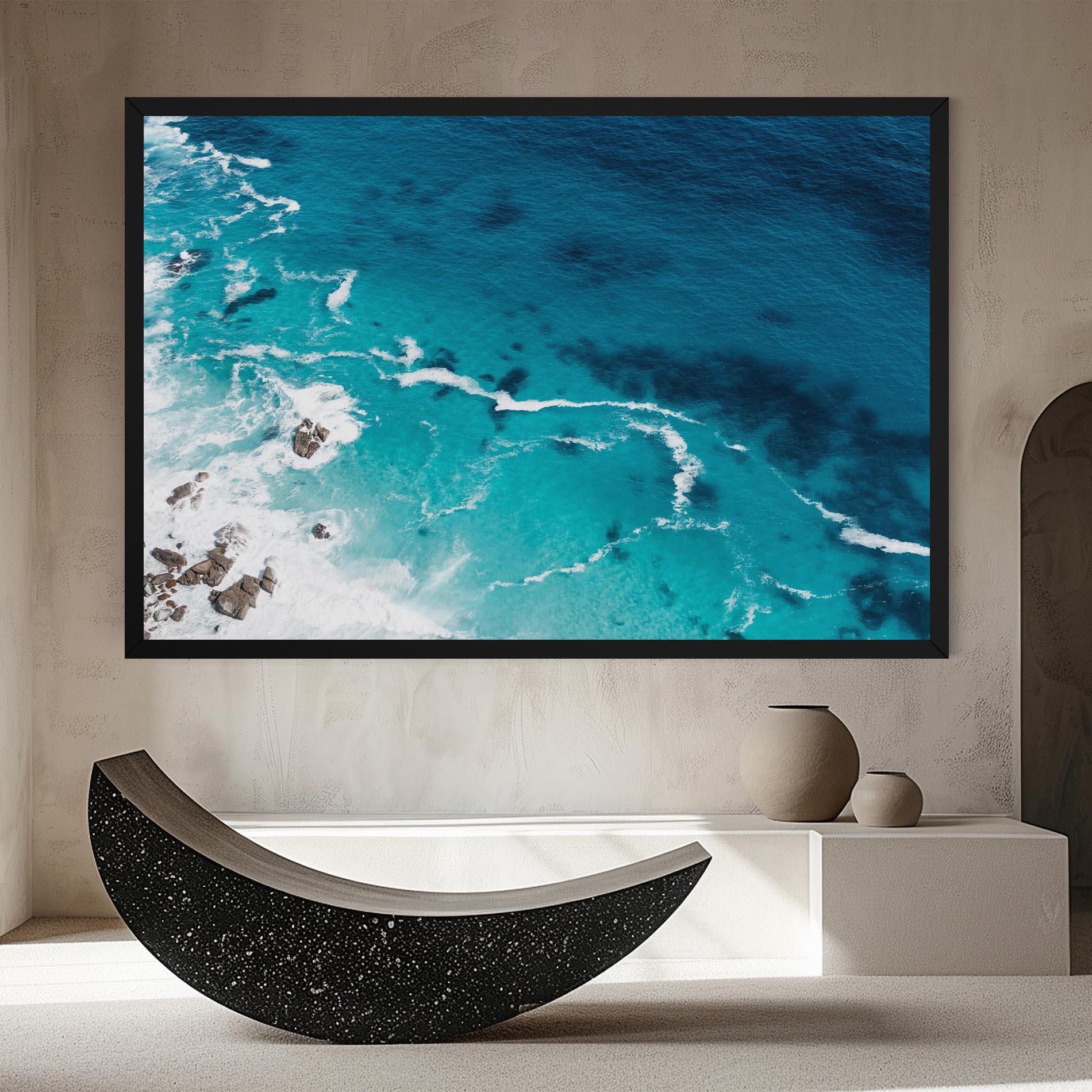 Tablou Canvas Blue Water Beach mockup 8