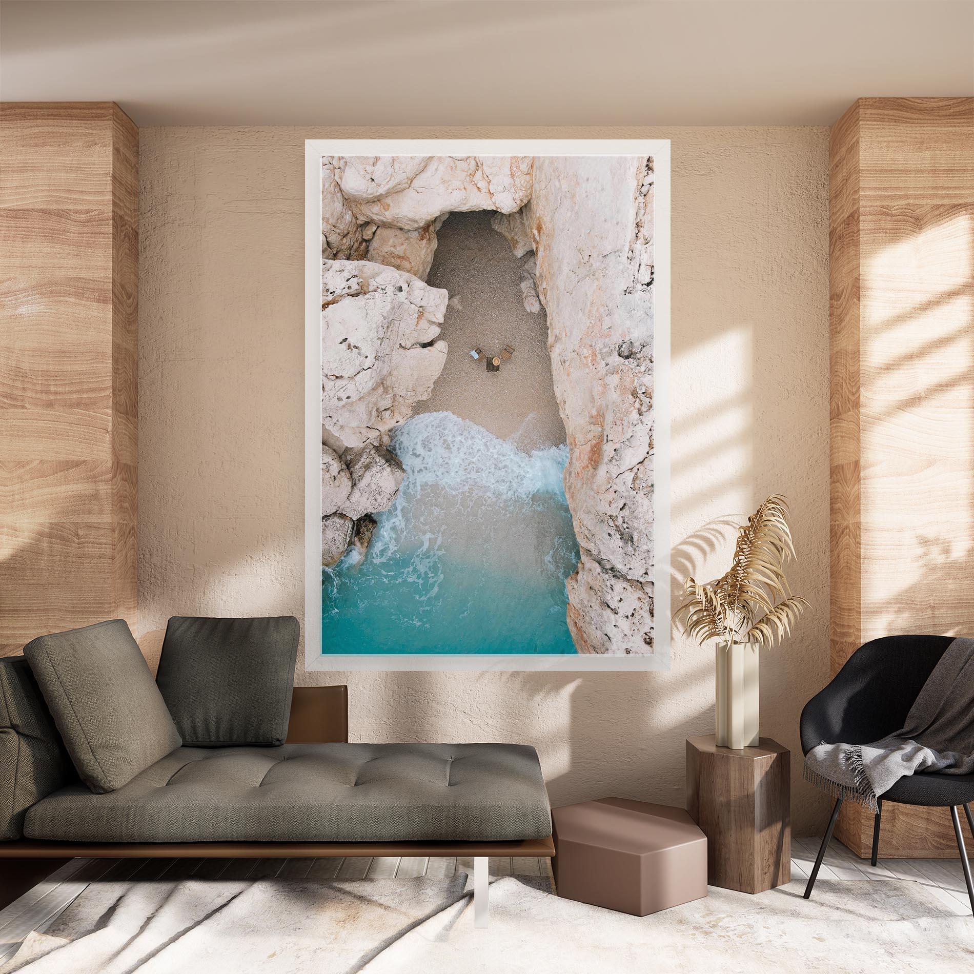 Tablou Canvas Private White Cave mockup 8