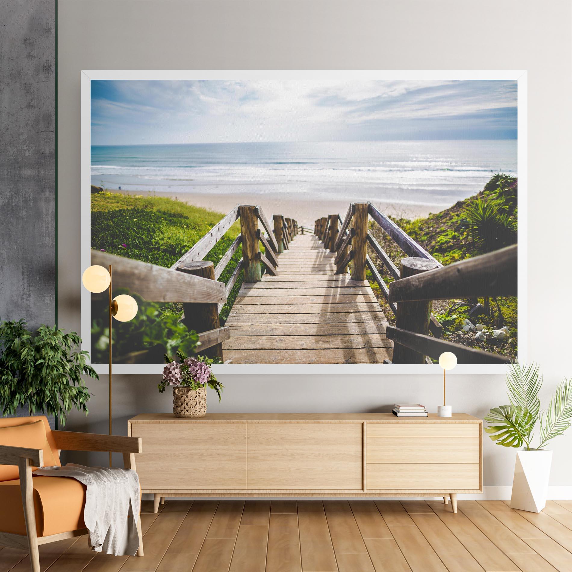 Tablou Canvas Beach Road mockup 9