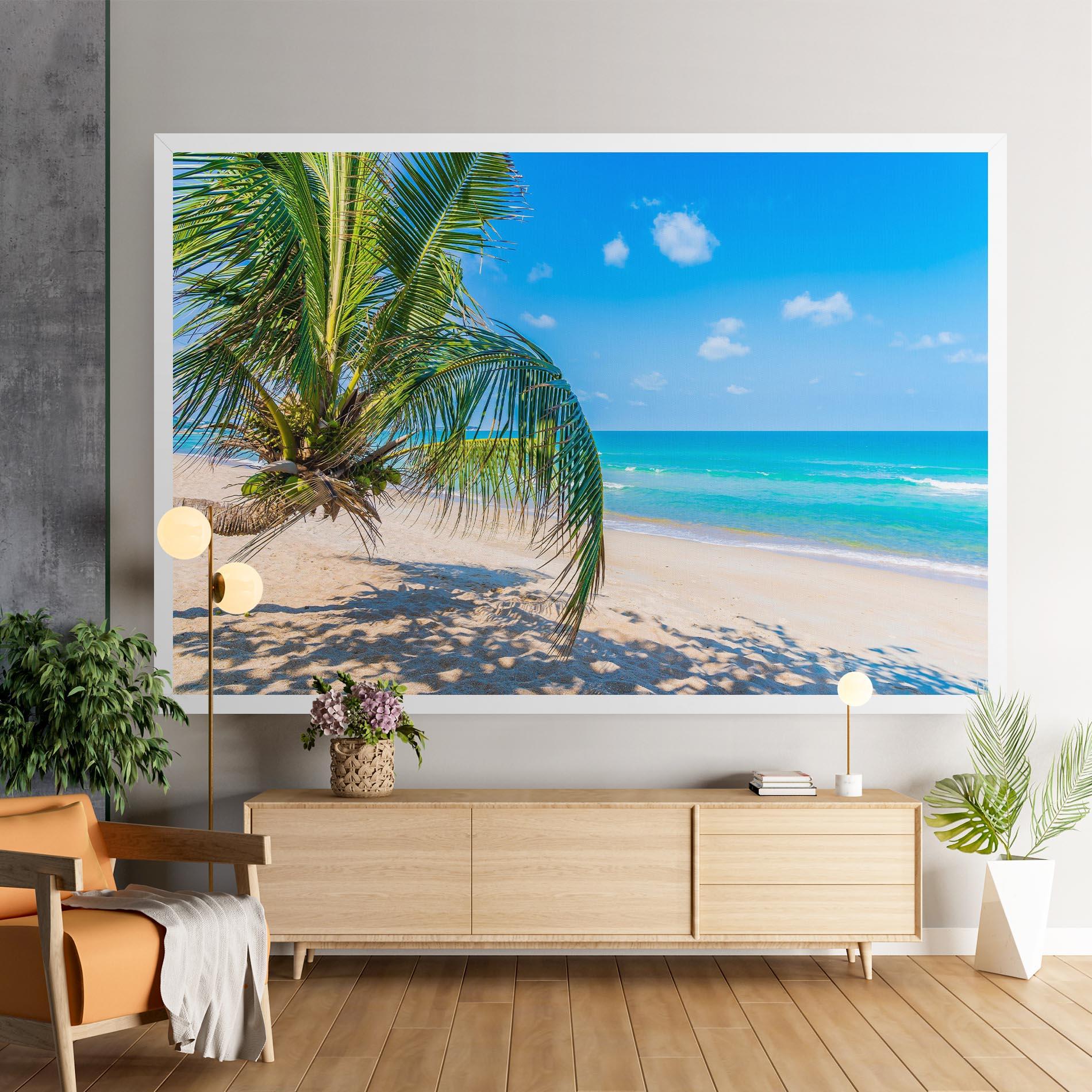 Tablou Canvas Tropical Beach View mockup 9