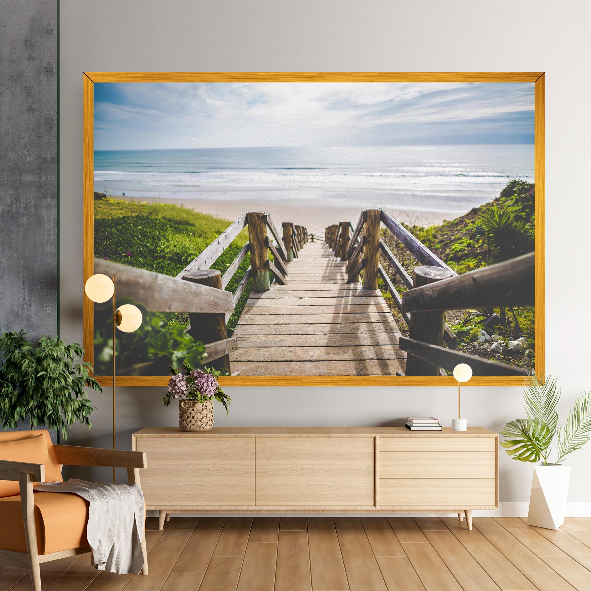Tablou Canvas Beach Road mockup 9