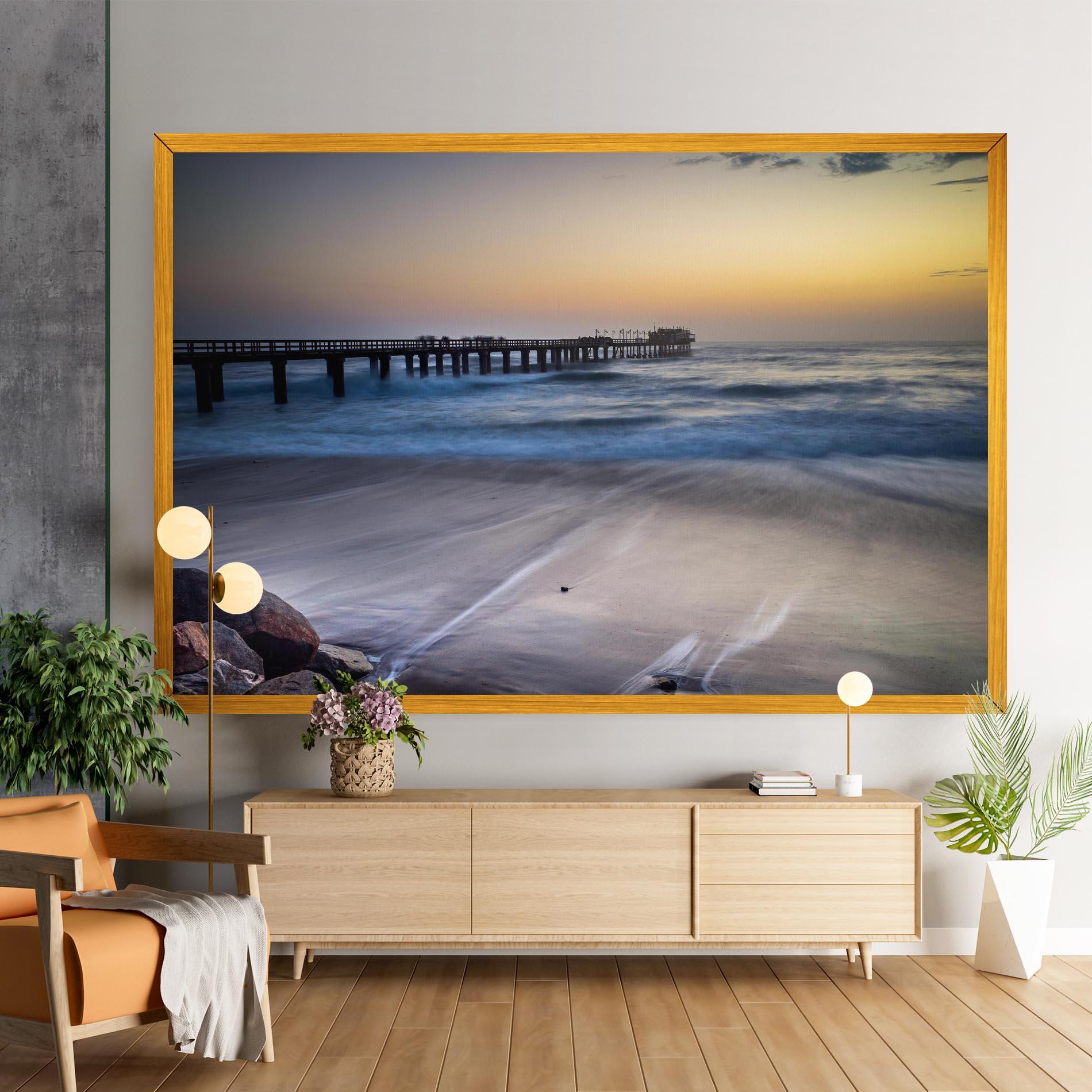 Tablou Canvas Empty Pretty Beach mockup 9