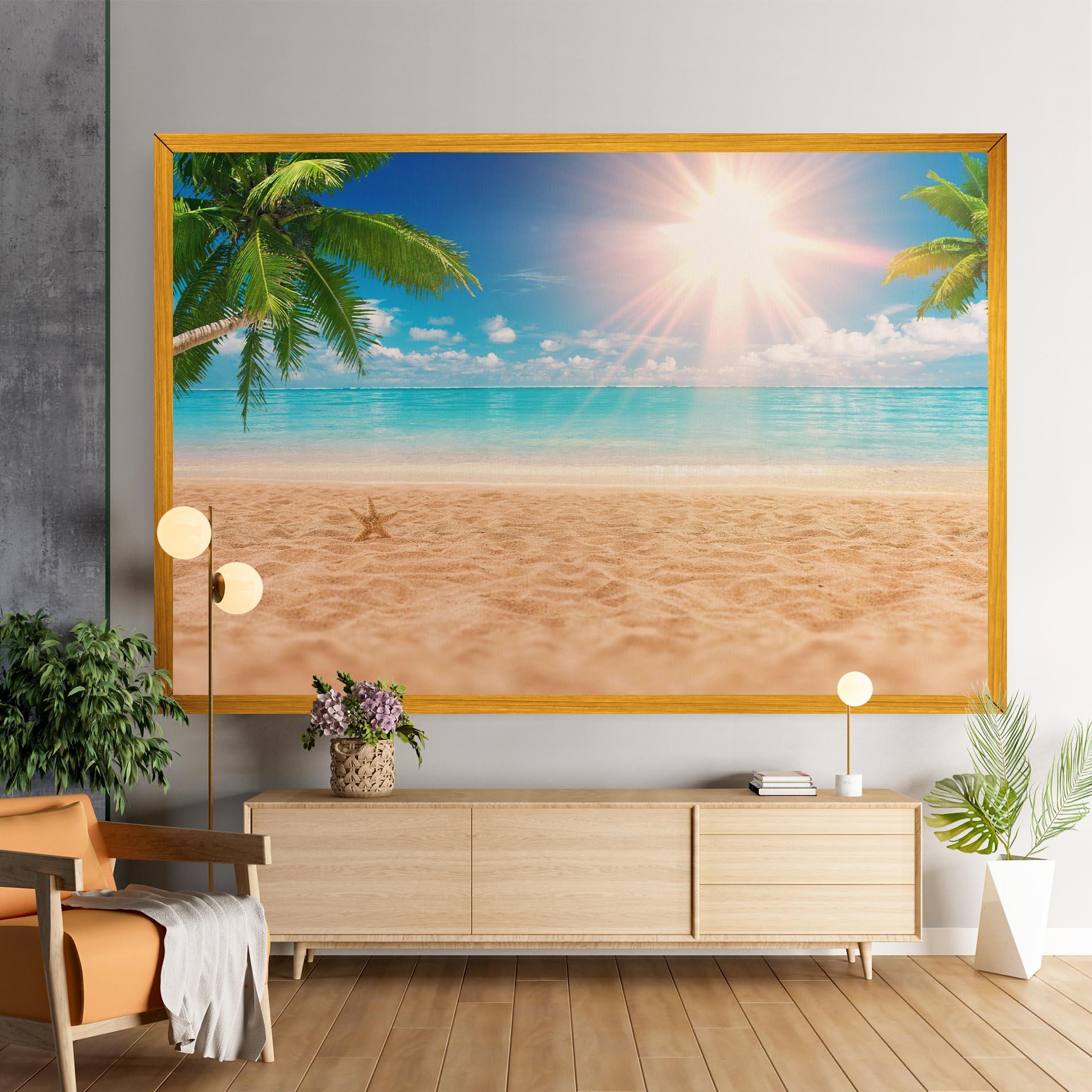 Tablou Canvas Exotic Beach Ocean mockup 9