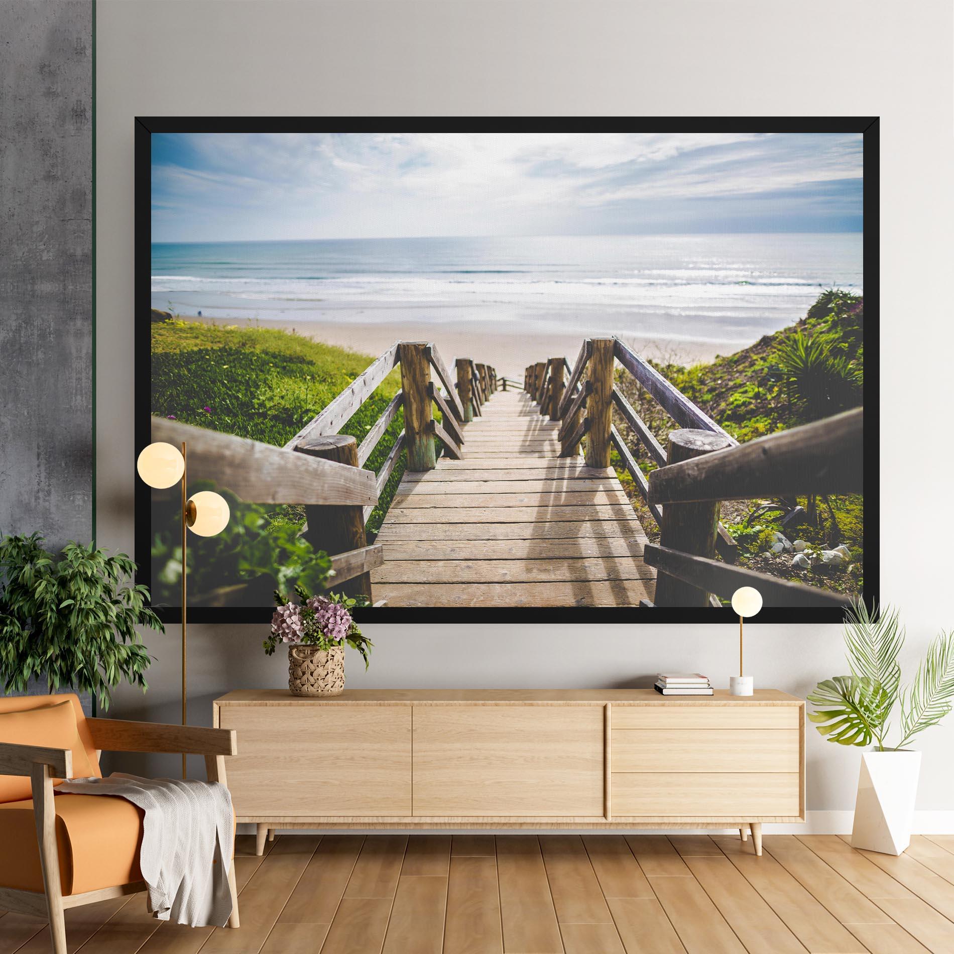 Tablou Canvas Beach Road mockup 9