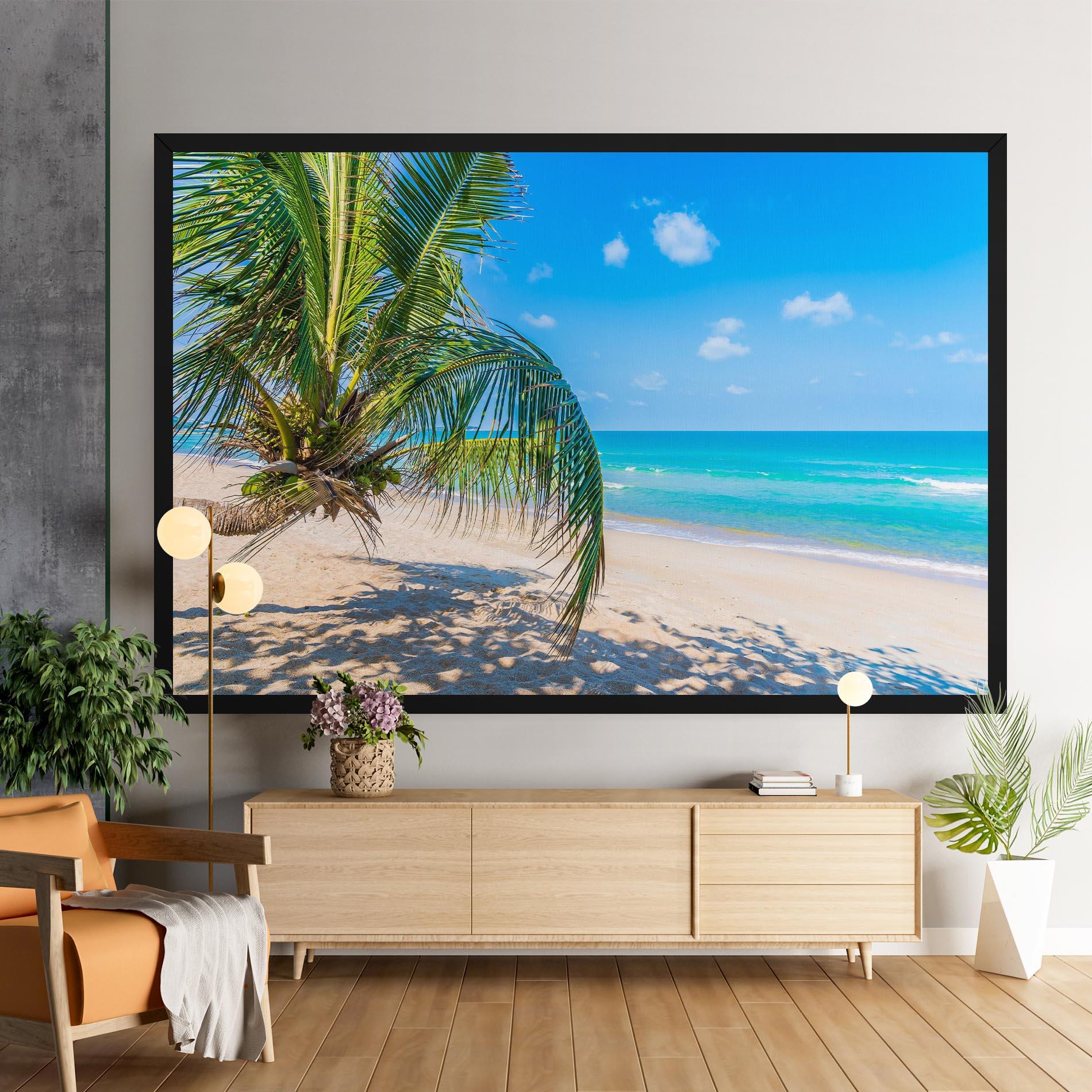 Tablou Canvas Tropical Beach View mockup 9