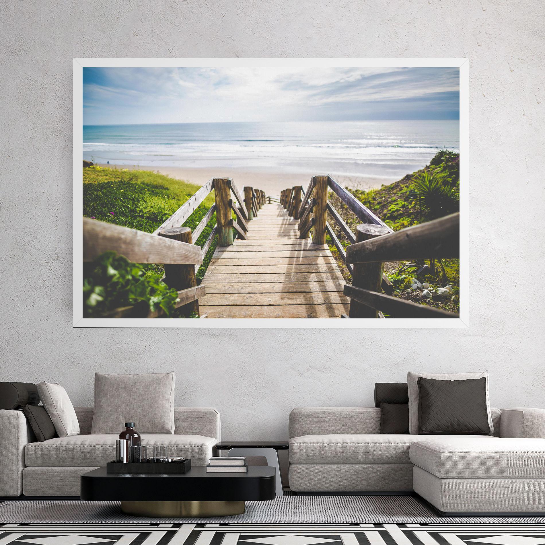 Tablou Canvas Beach Road mockup 2