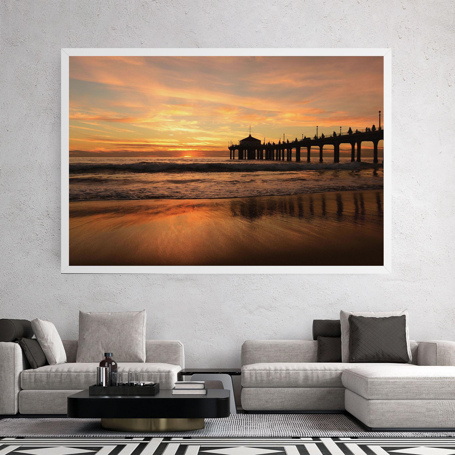 Tablou Canvas Beach Sunset View mockup 2