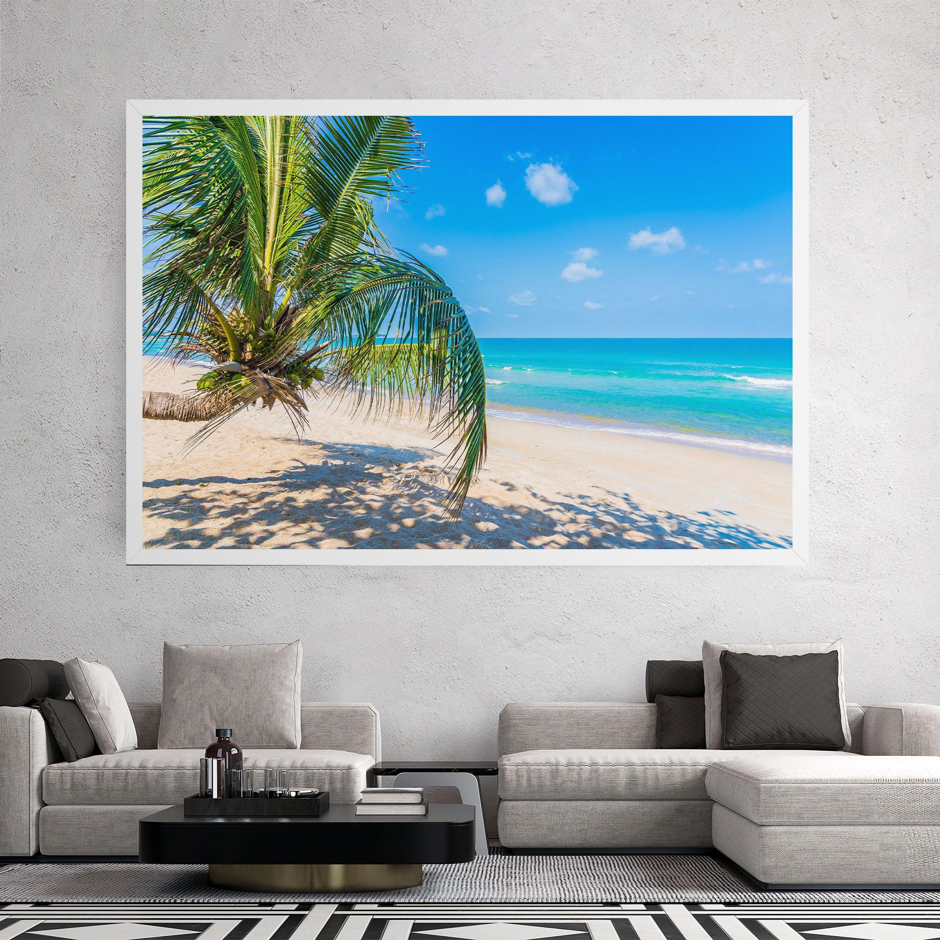 Tablou Canvas Tropical Beach View mockup 2