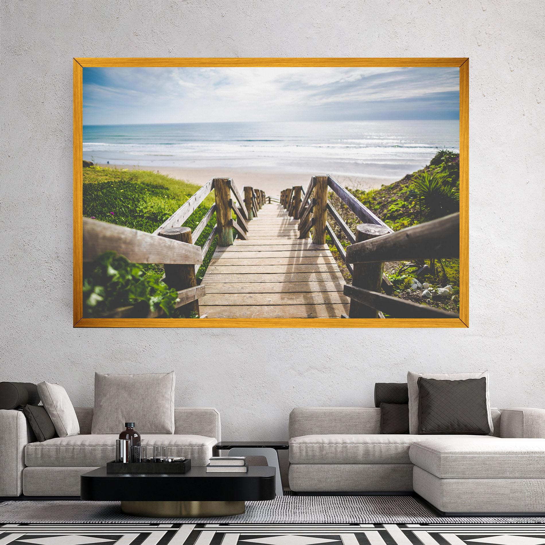 Tablou Canvas Beach Road mockup 2