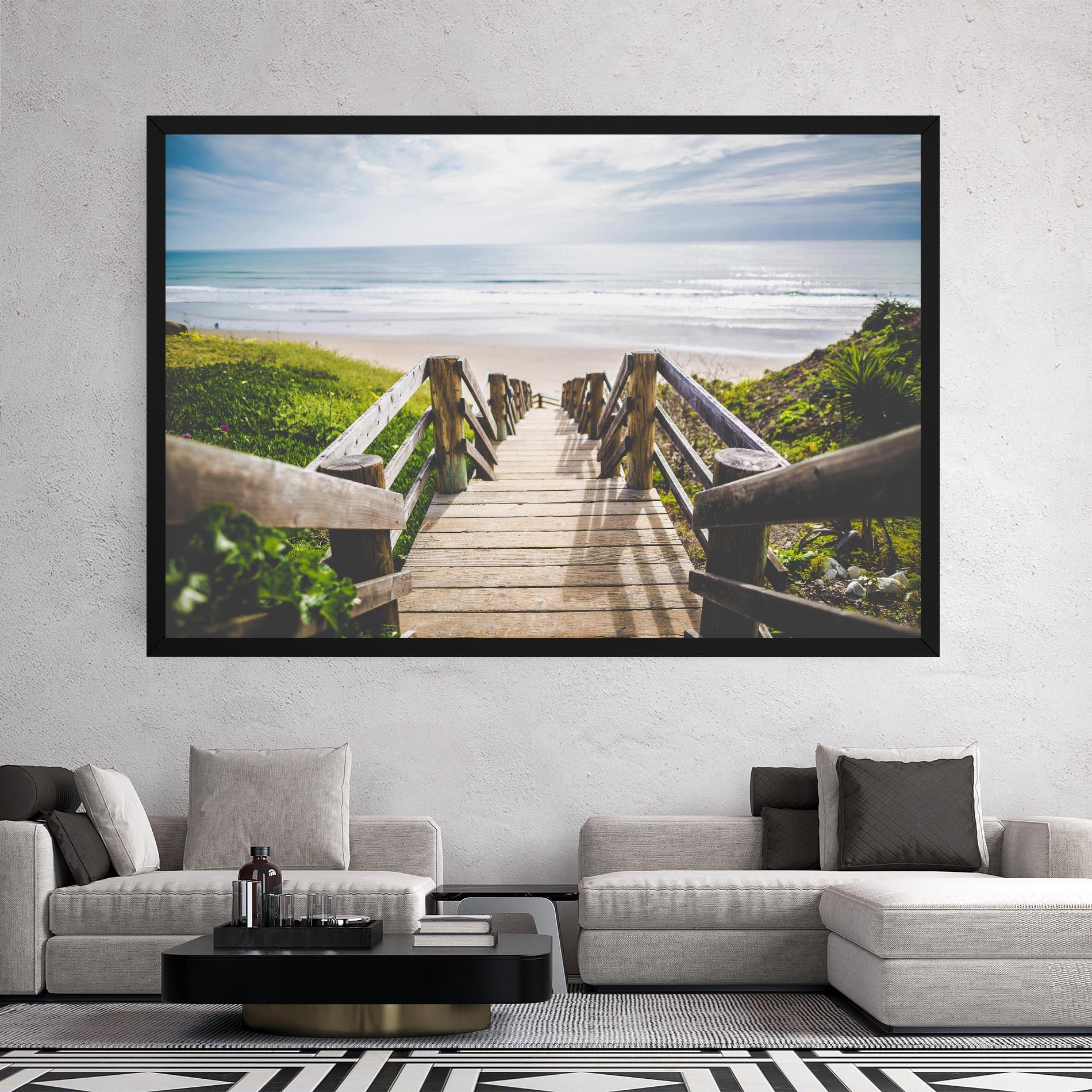 Tablou Canvas Beach Road mockup 2