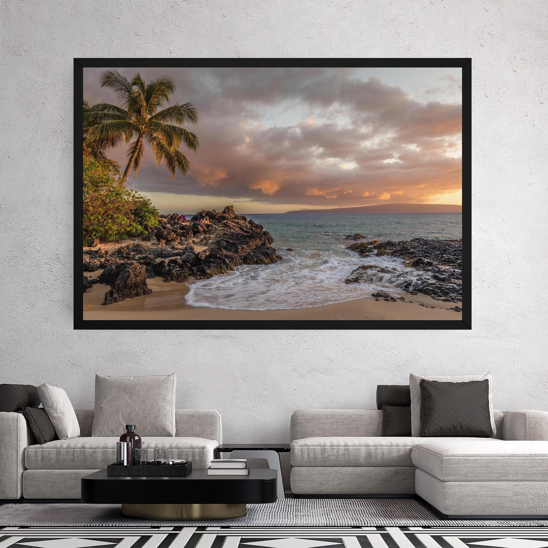 Beautiful Beach Landscape mockup 2