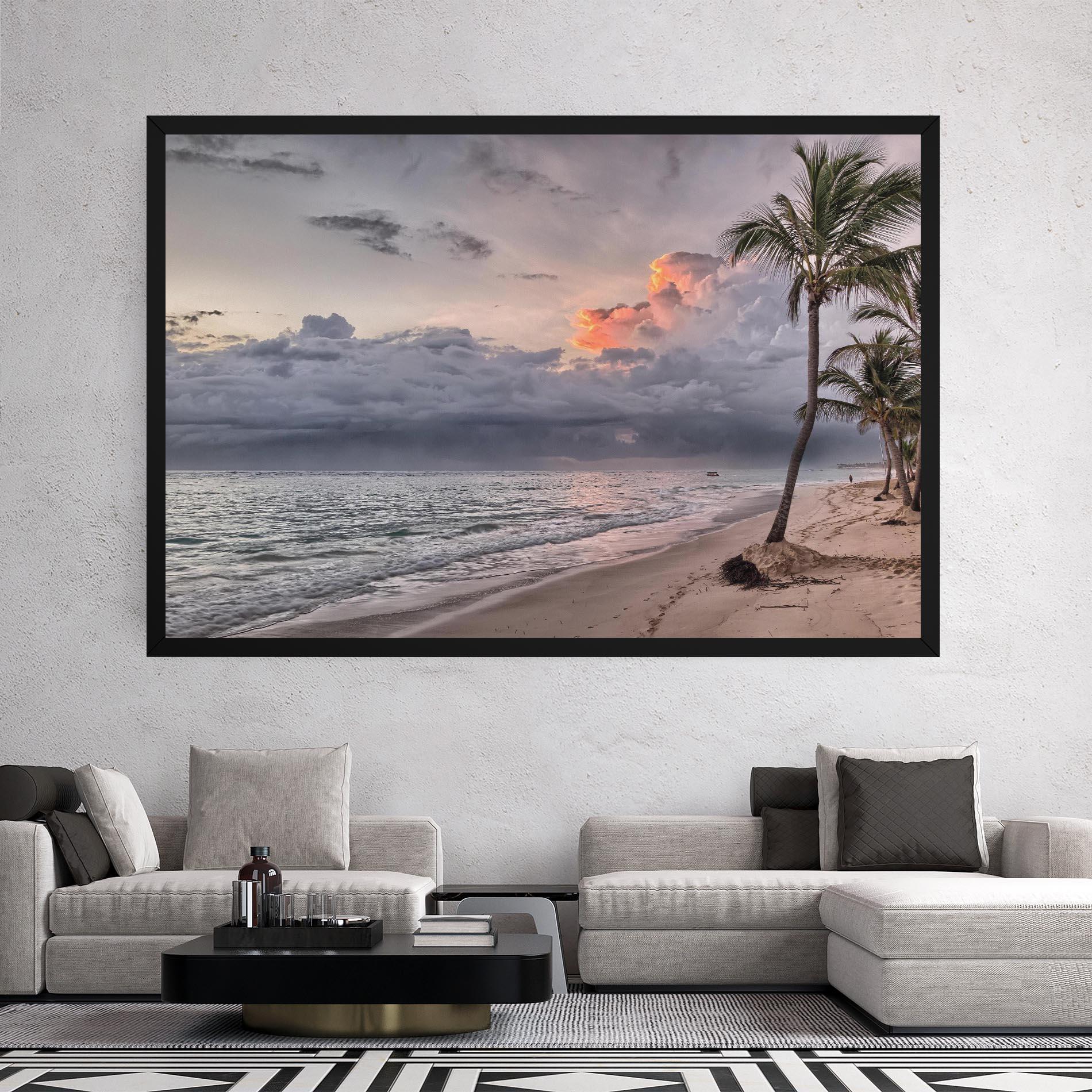 Tablou Canvas Cloudy Beach mockup 2