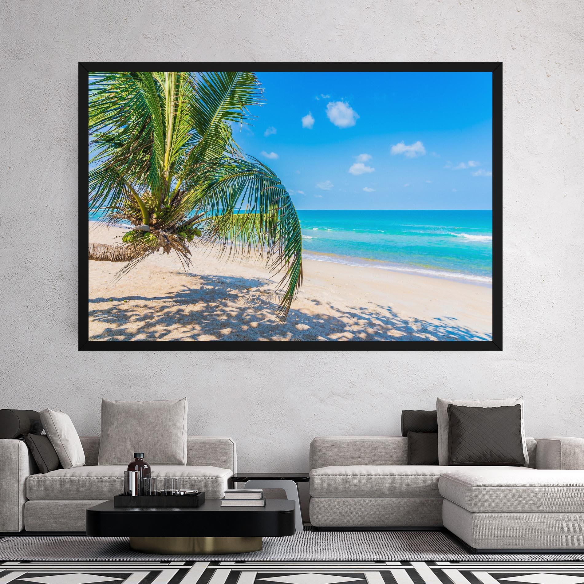 Tablou Canvas Tropical Beach View mockup 2