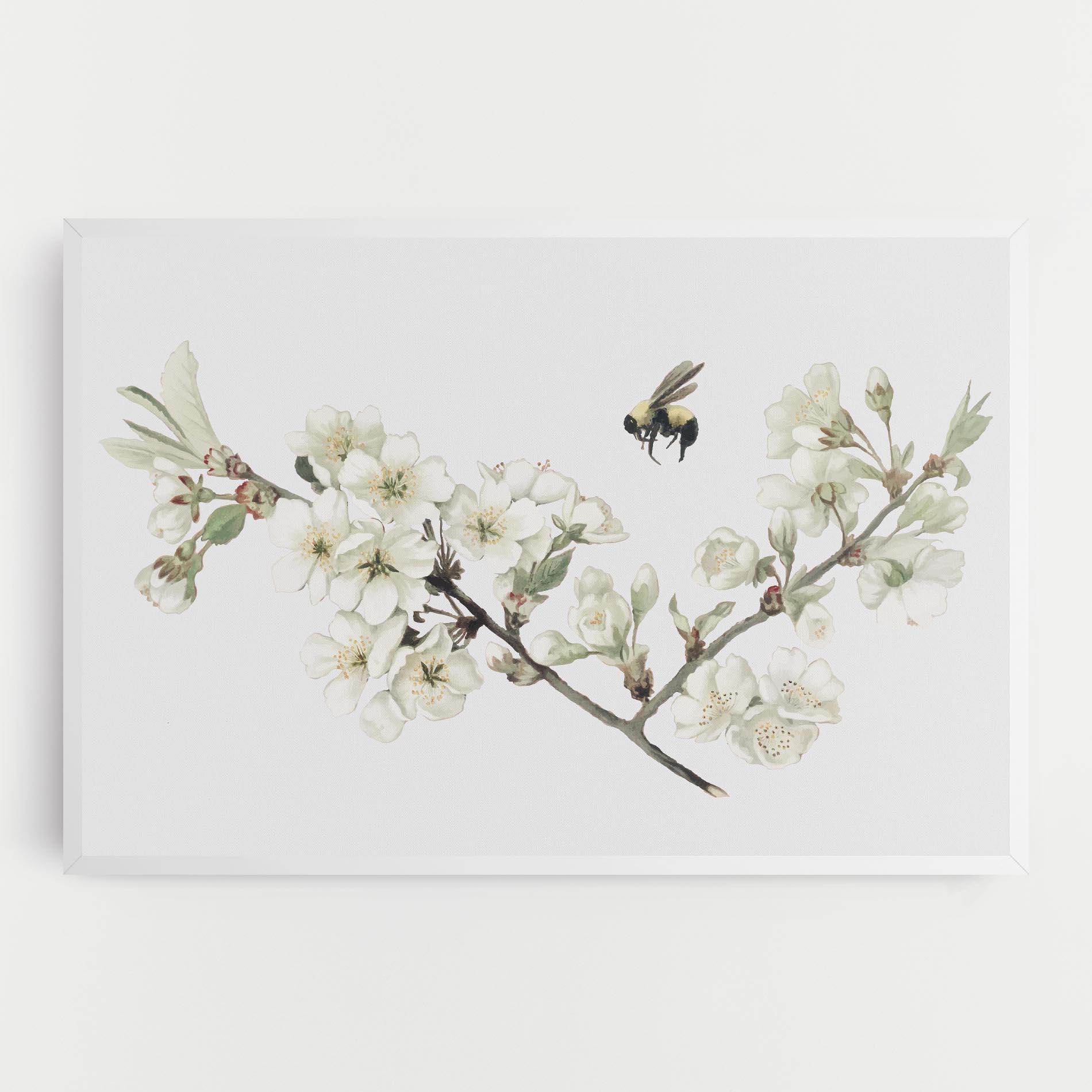 Tablou Canvas Bee Spring Flower mockup 0