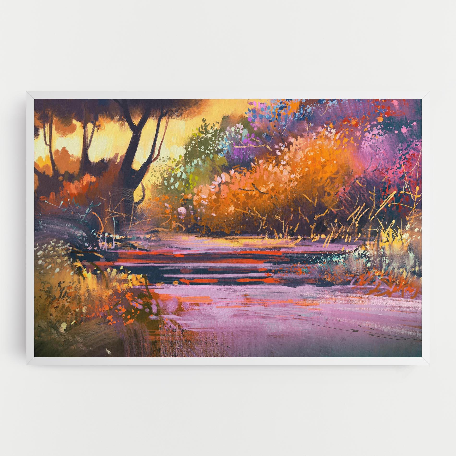 Tablou Canvas Landscape Colorful Trees mockup 0